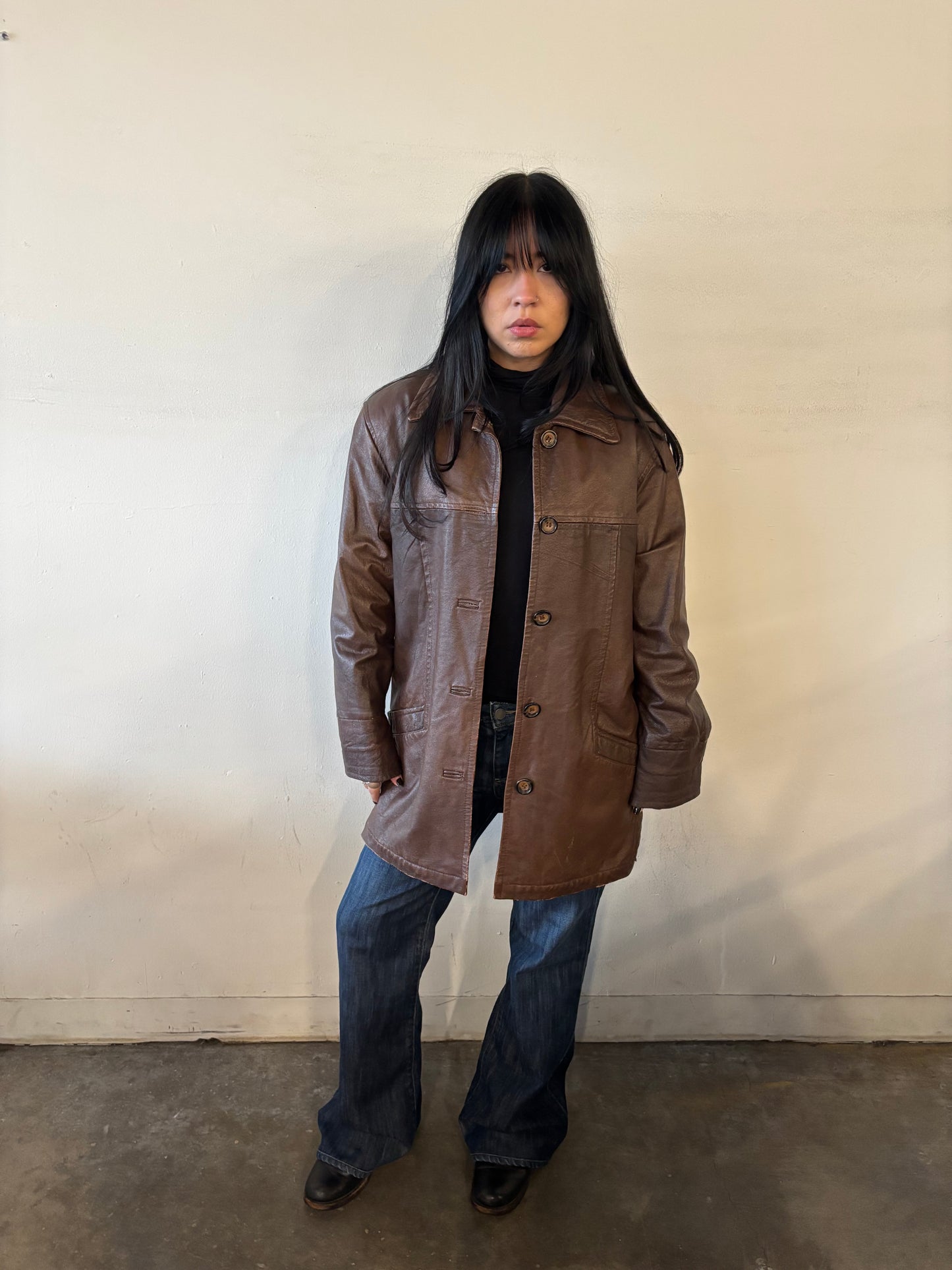 Vintage Cooper Faux Leather Jacket