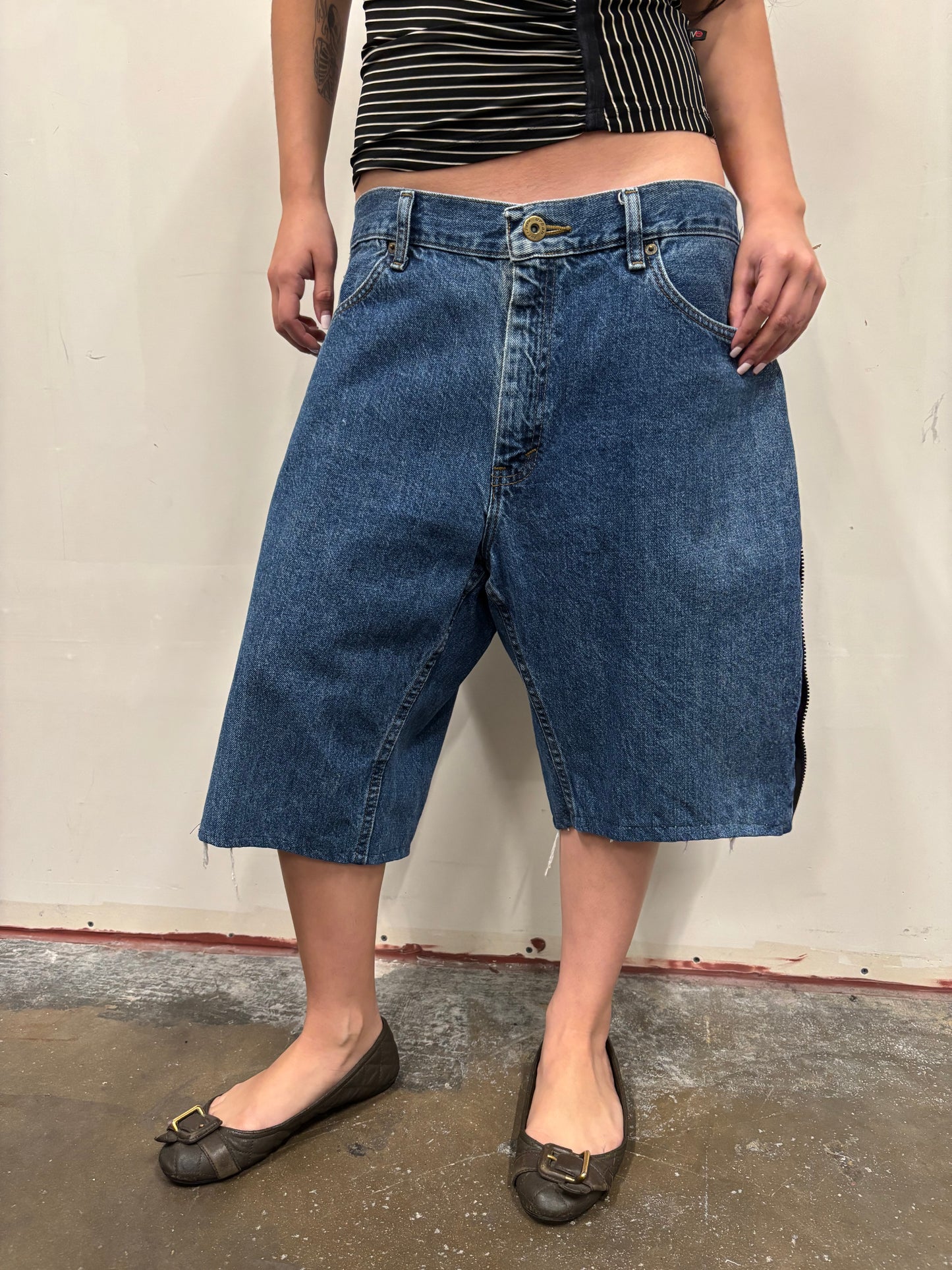 Carhartt Denim Jorts W/ Zipper