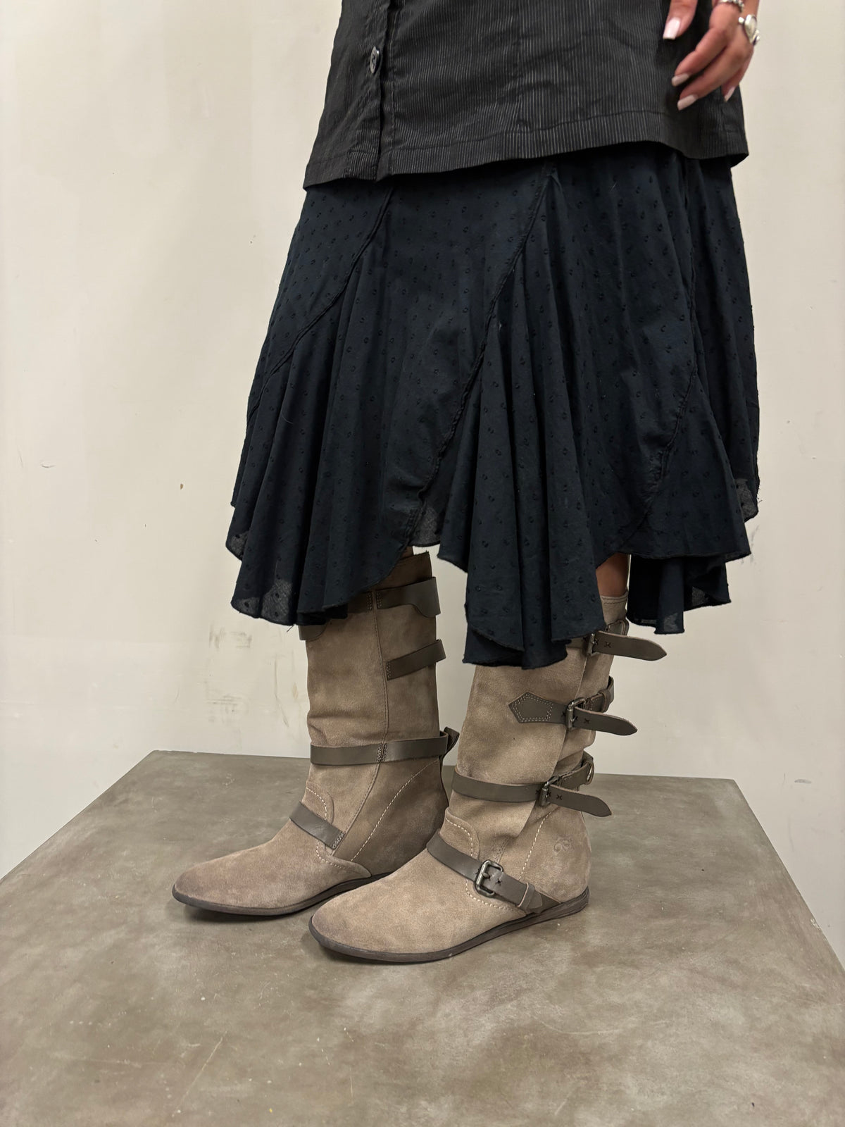 OTBT Suede Buckle Boots