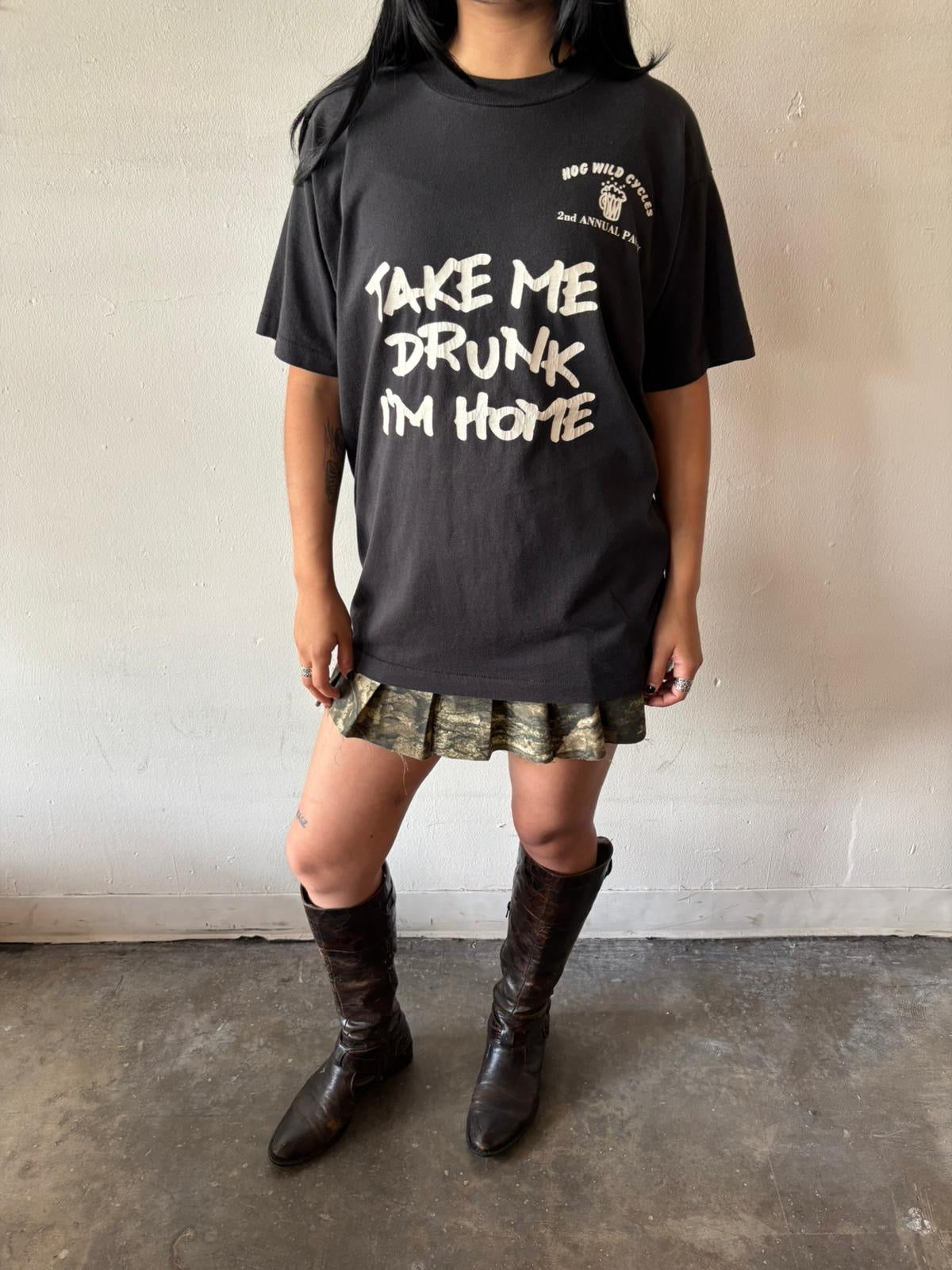 Vintage Take Me Drunk I’m Home Shirt