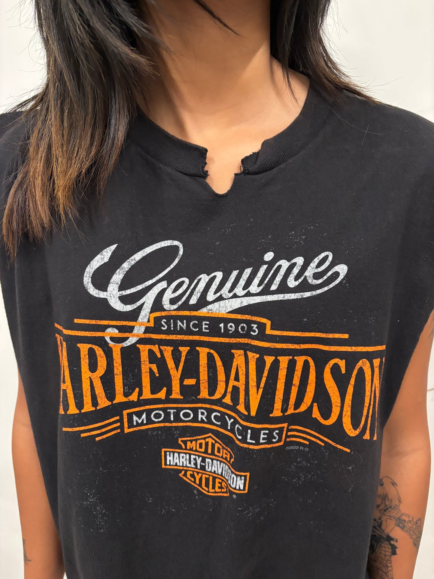 Reworked Harley Davidson Crop