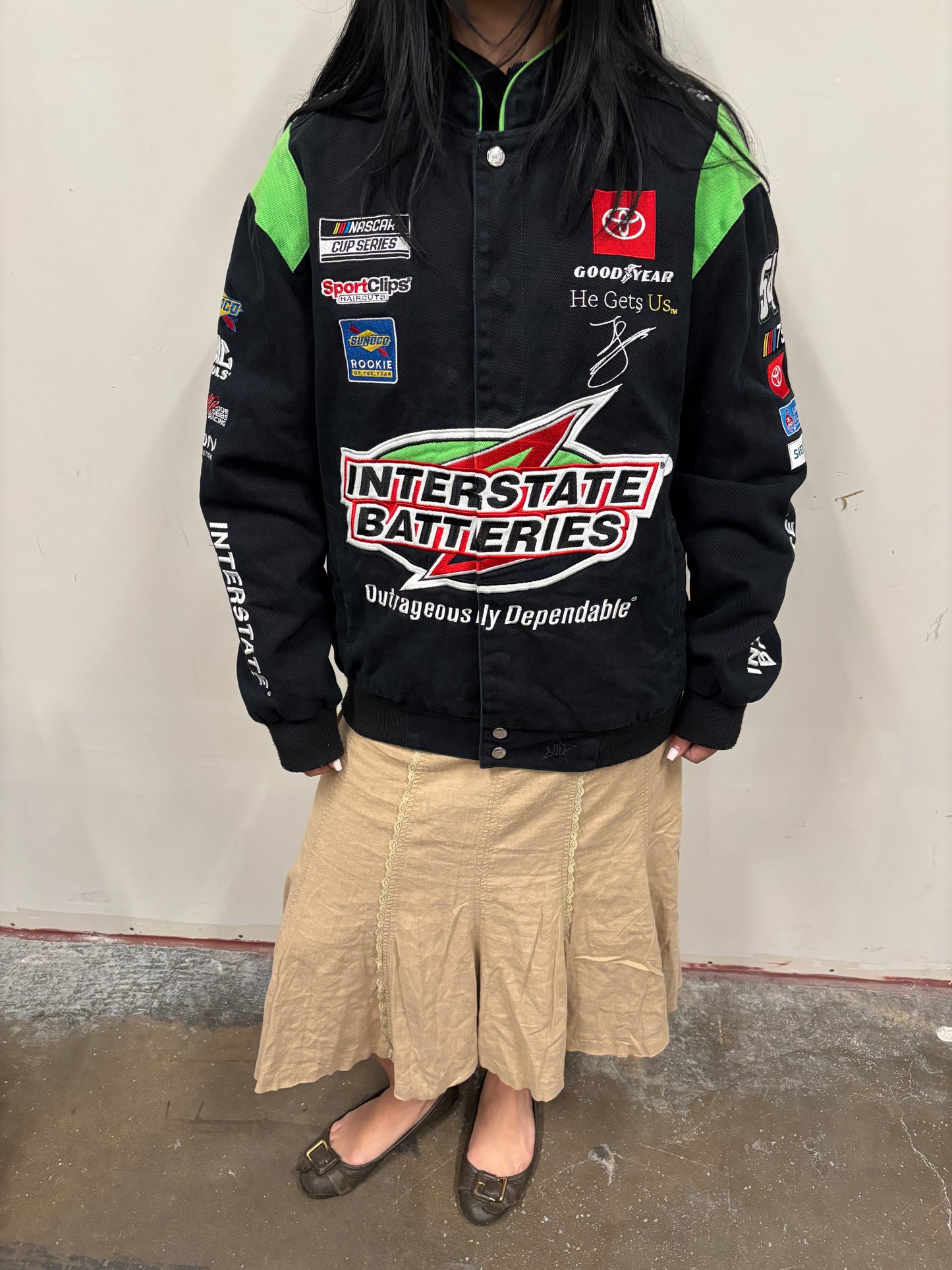 Vintage Interstate Batteries NASCAR Jacket