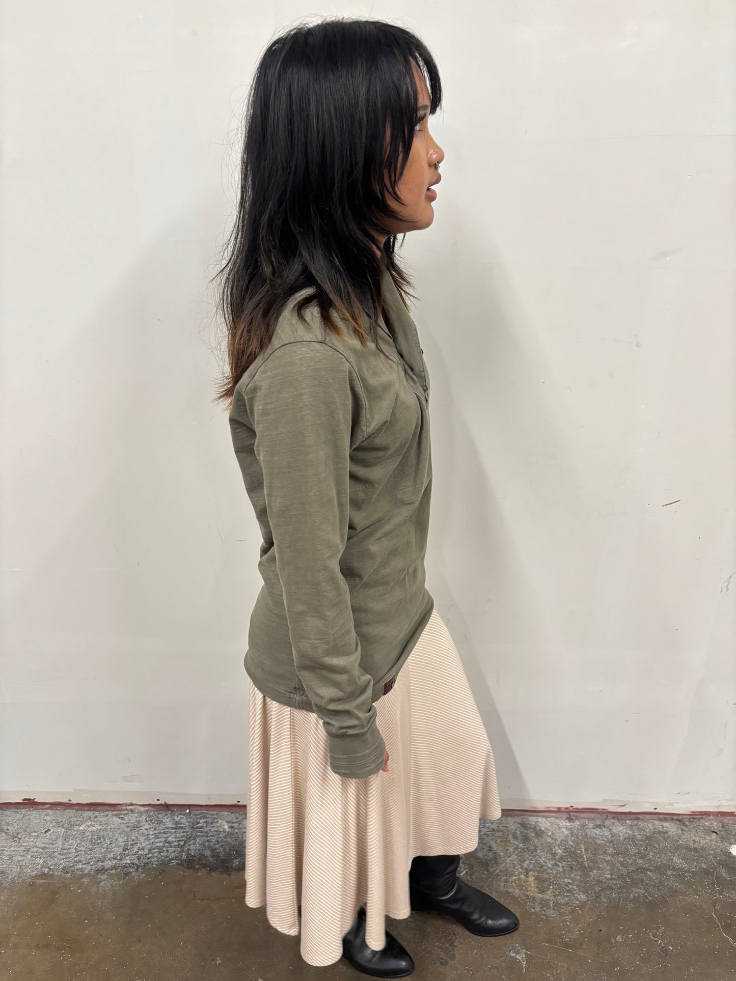 Vintage RAW Half Button Shirt