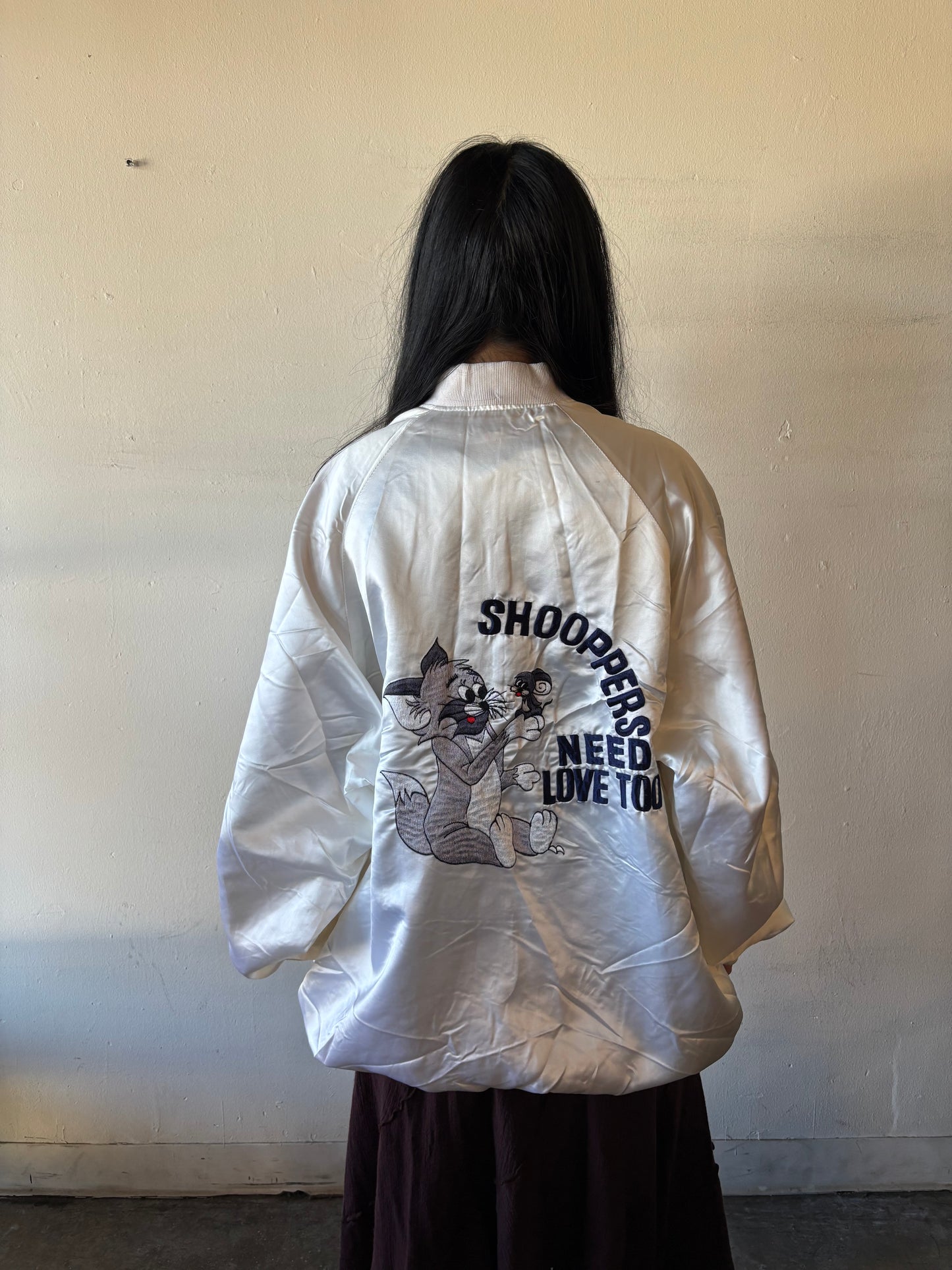 Vintage Shooppers Need Love Bomber Jacket