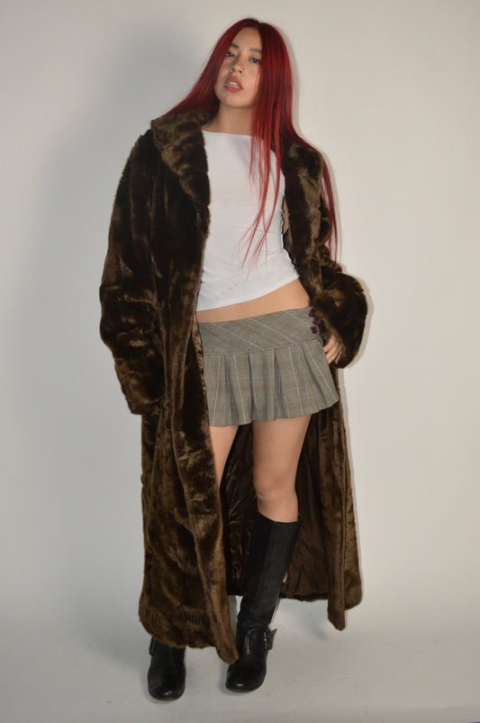 Vintage Dennis Basso Faux Fur Coat