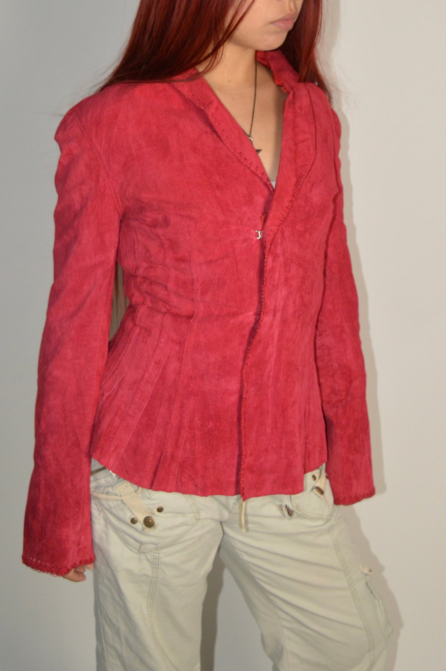 Vintage Red Leather Jacket