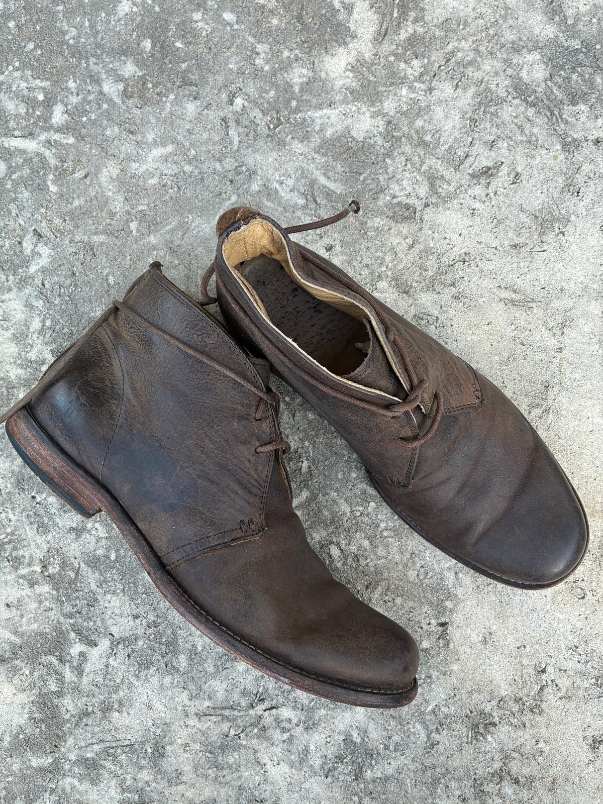 Frye Brown Leather Ankle Boots