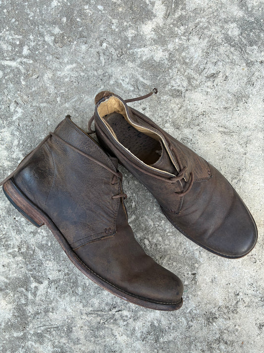 Frye Brown Leather Ankle Boots