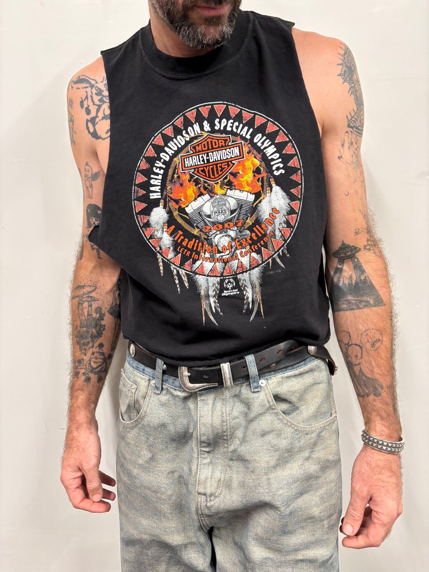 Vintage Harley Davidson Cropped Tank