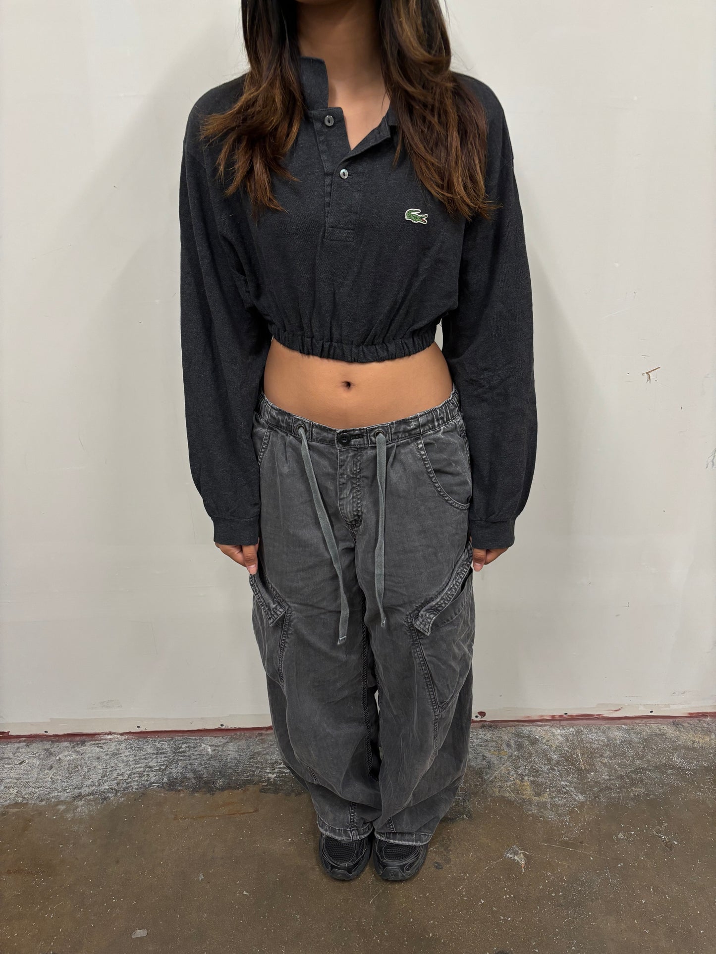Reworked Lacoste Crop