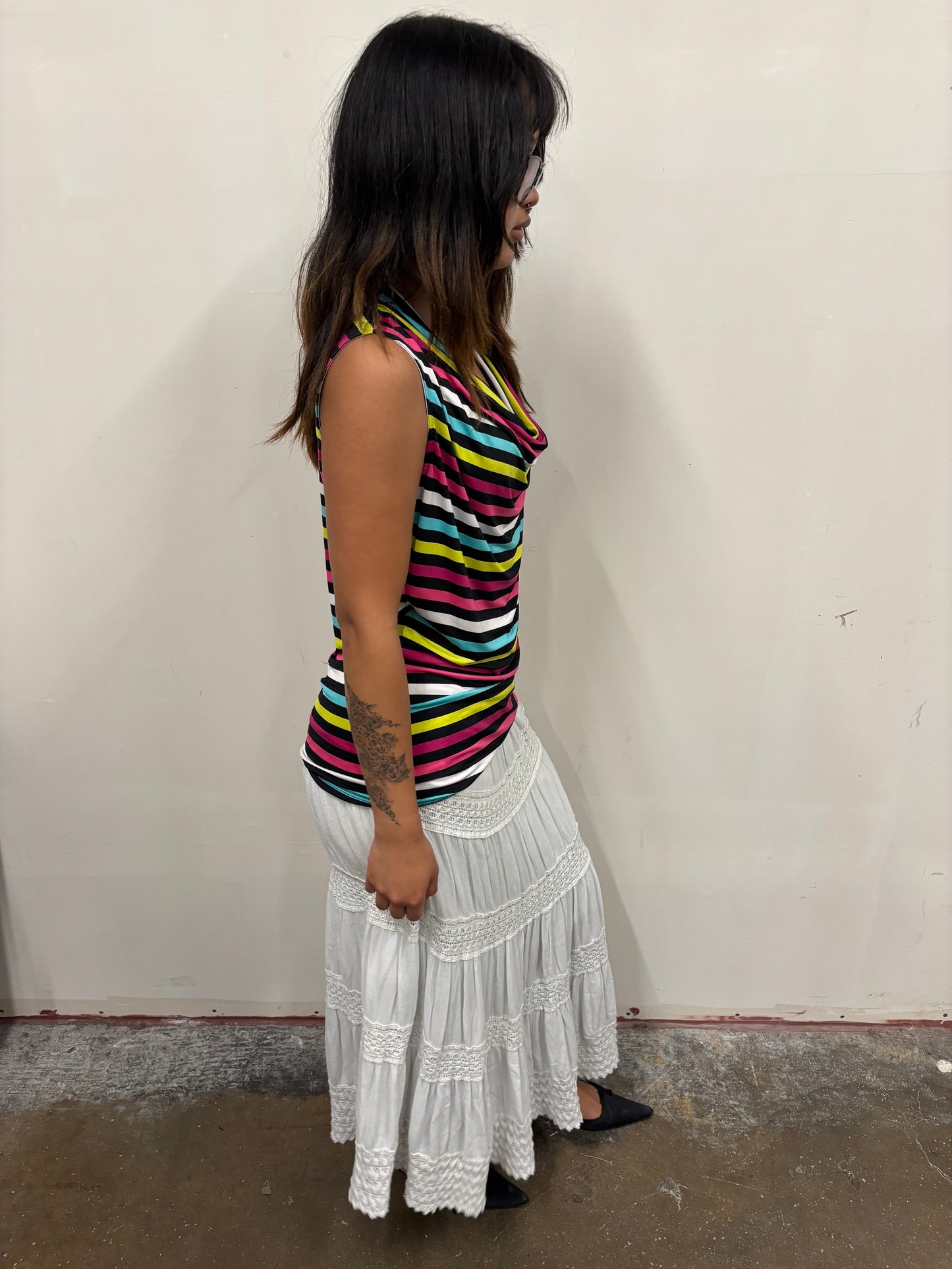Neon Striped Top