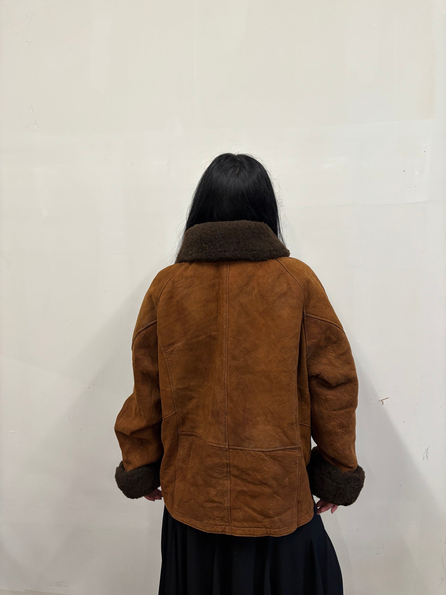 Vintage Brown Sherpa Coat