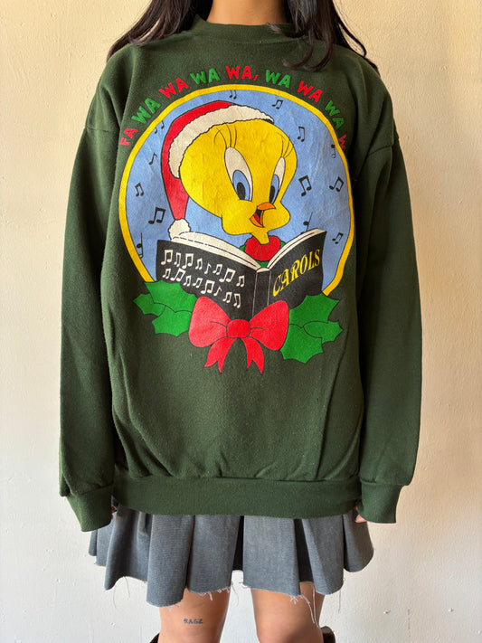 Vintage Tweety Christmas Crewneck