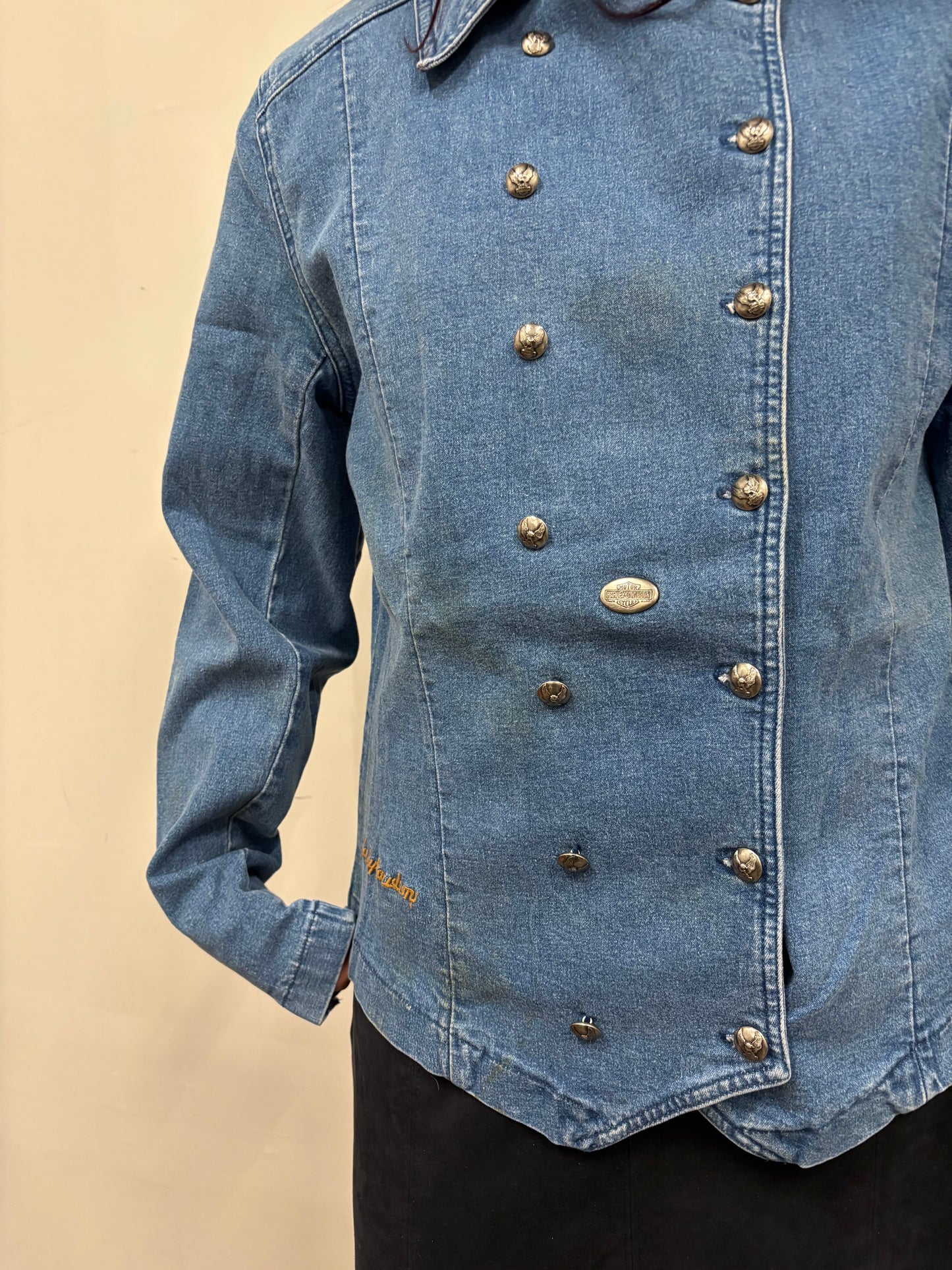 Vintage Harley Davidson Denim Jacket