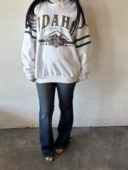 Vintage Idaho Rocky Mountains Hoodie