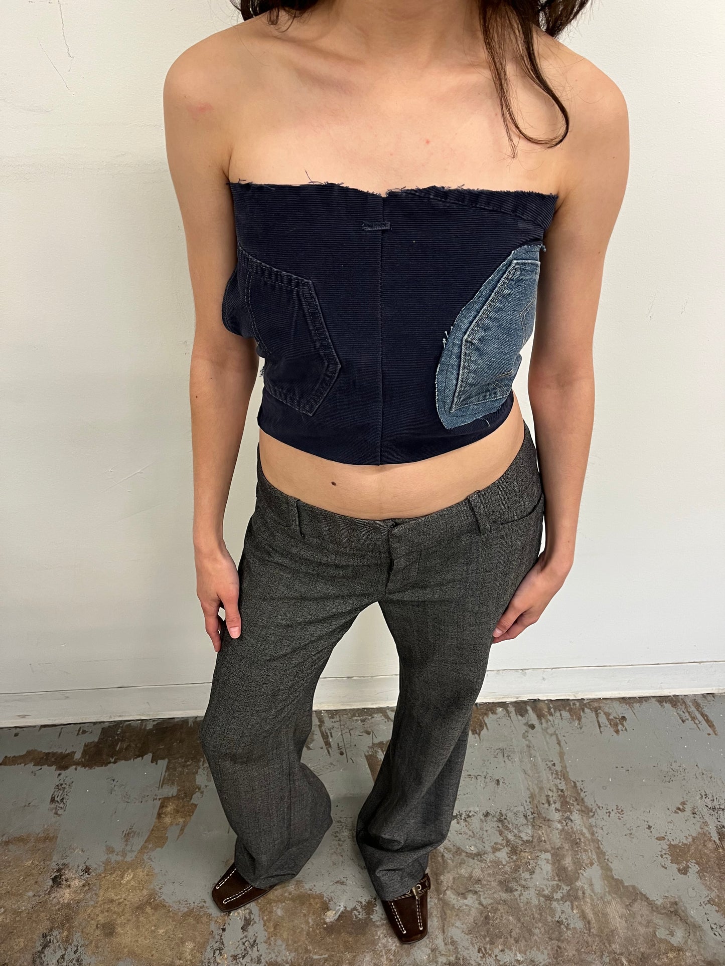 Reconstructed Levi’s Denim Corset