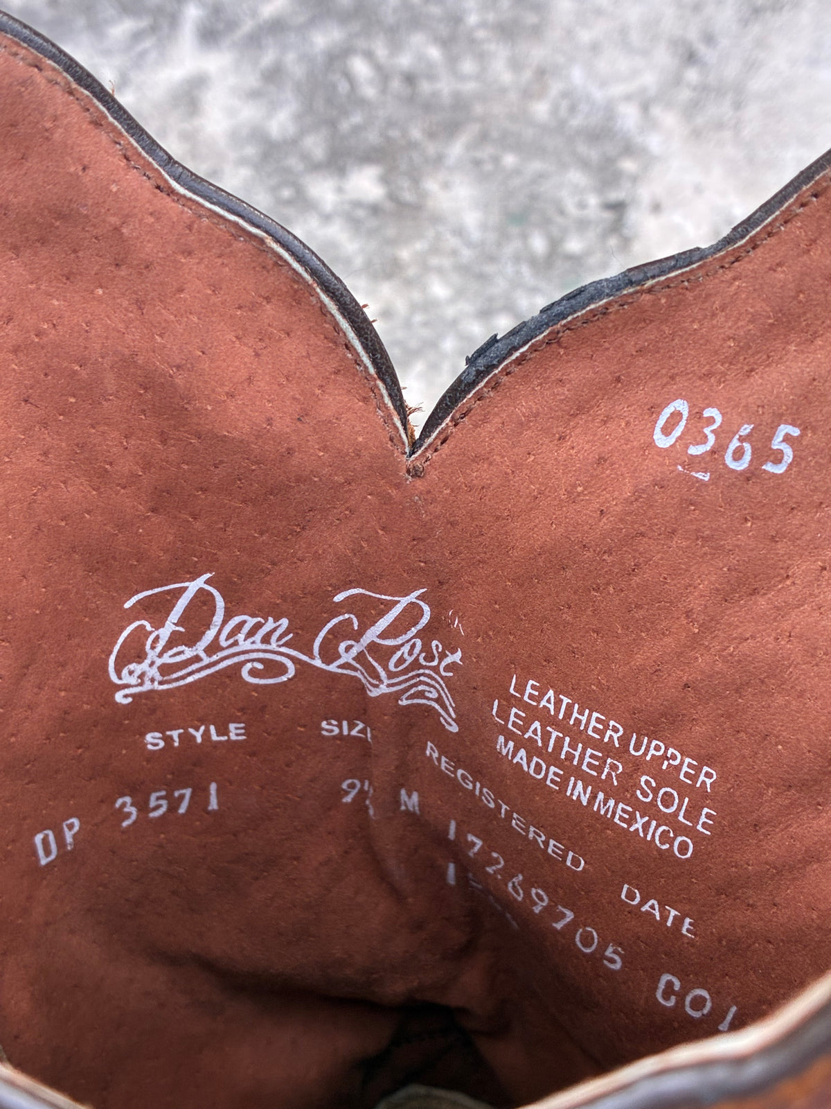 Dan Post Brown Leather Cowboy Boots