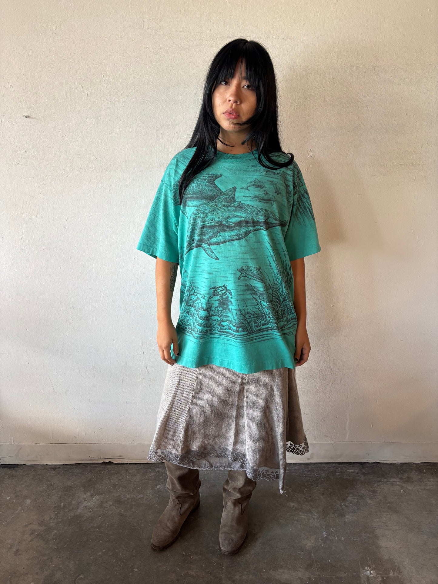 Vintage Aquatic Dolphins Shirt