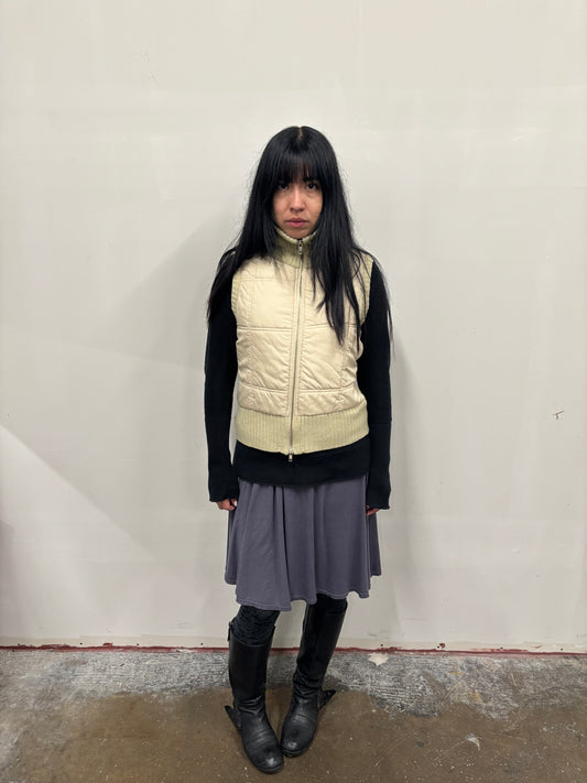 Vintage Crème Puffer Vest