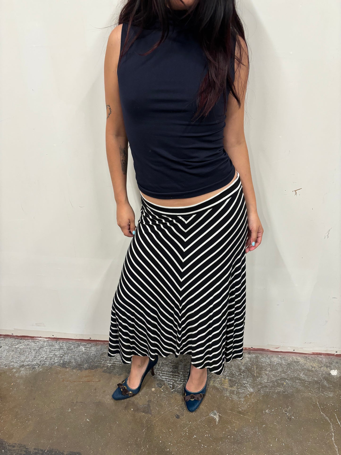 Loft Striped Skirt