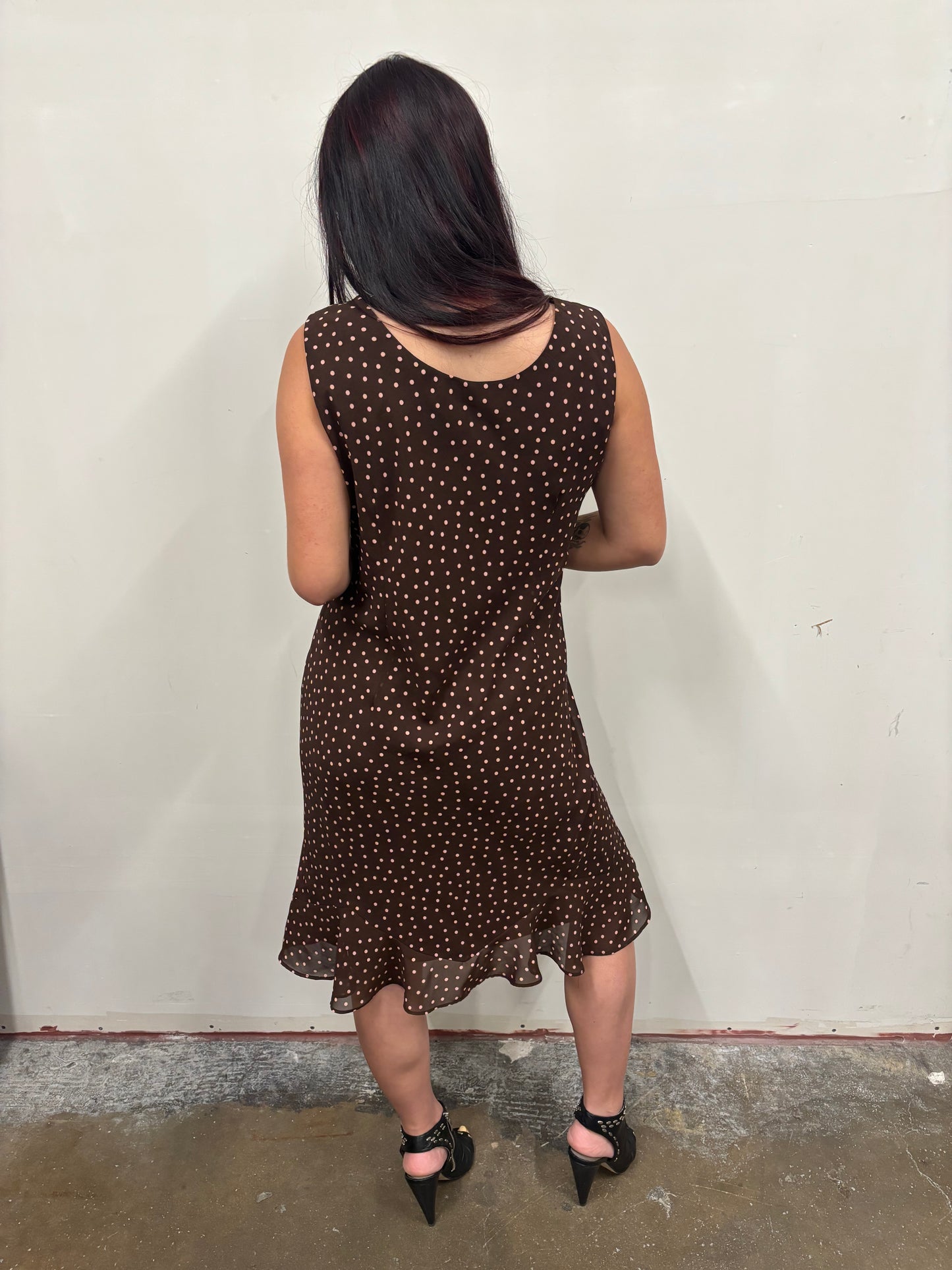 Brown Polka Dot Dress