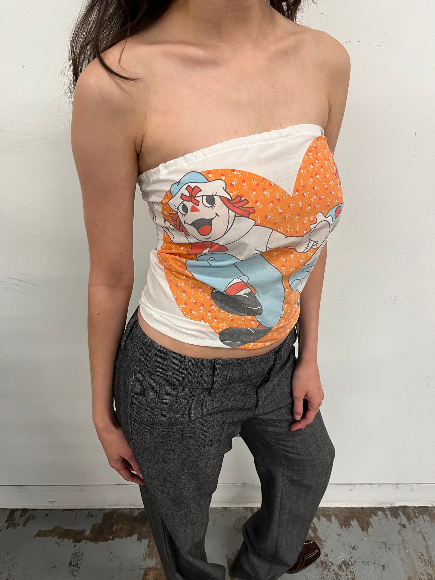 Reconstructed Raggedy Ann Tube Top