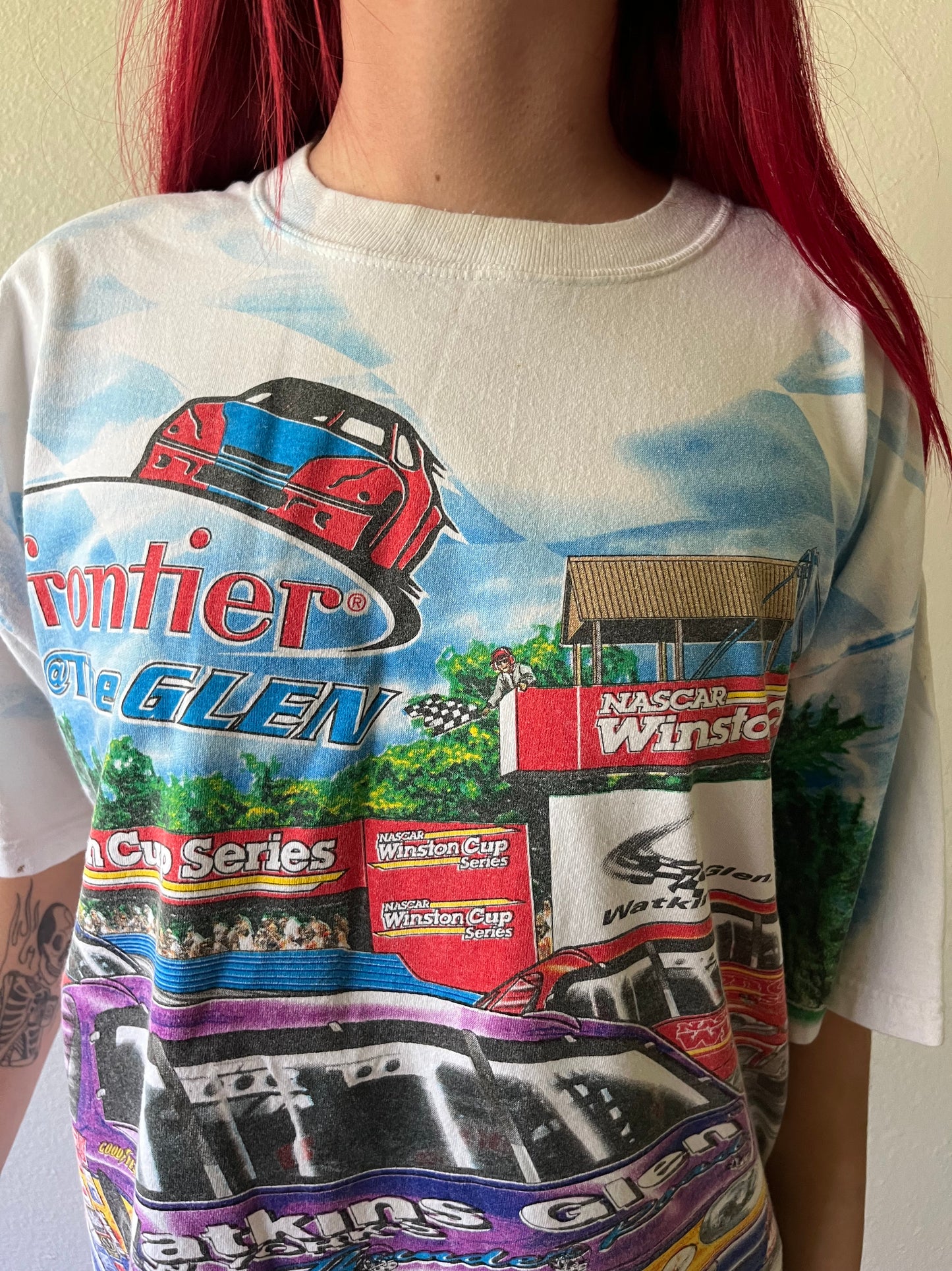 Vintage 1999 Winston Cup Series NASCAR All Over Print Shirt