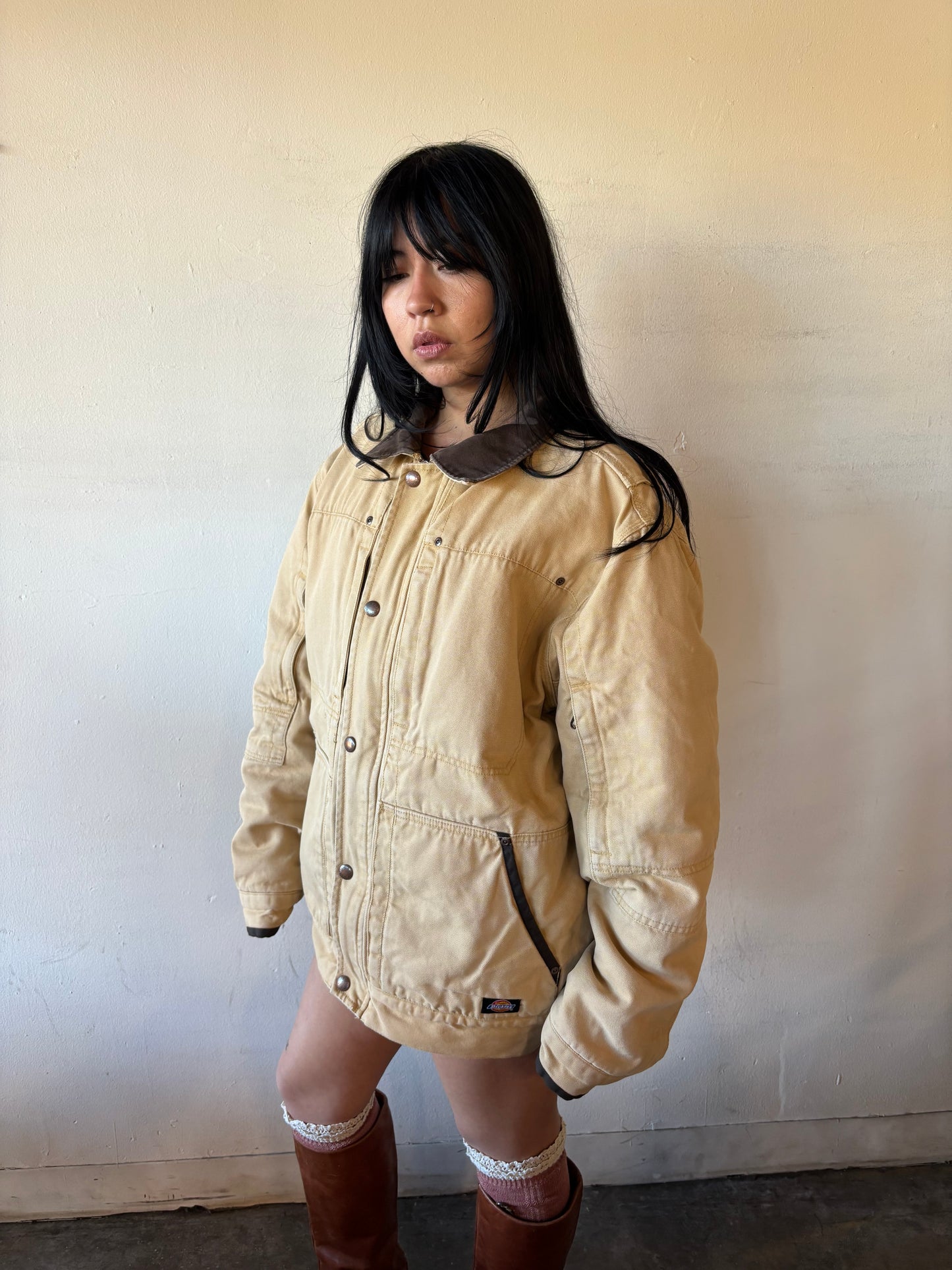 Vintage Beige Dickies Workwear Jacket
