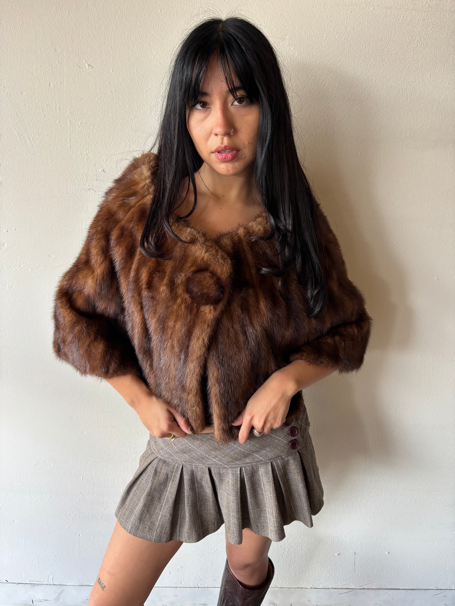 Vintage Fur Shawl