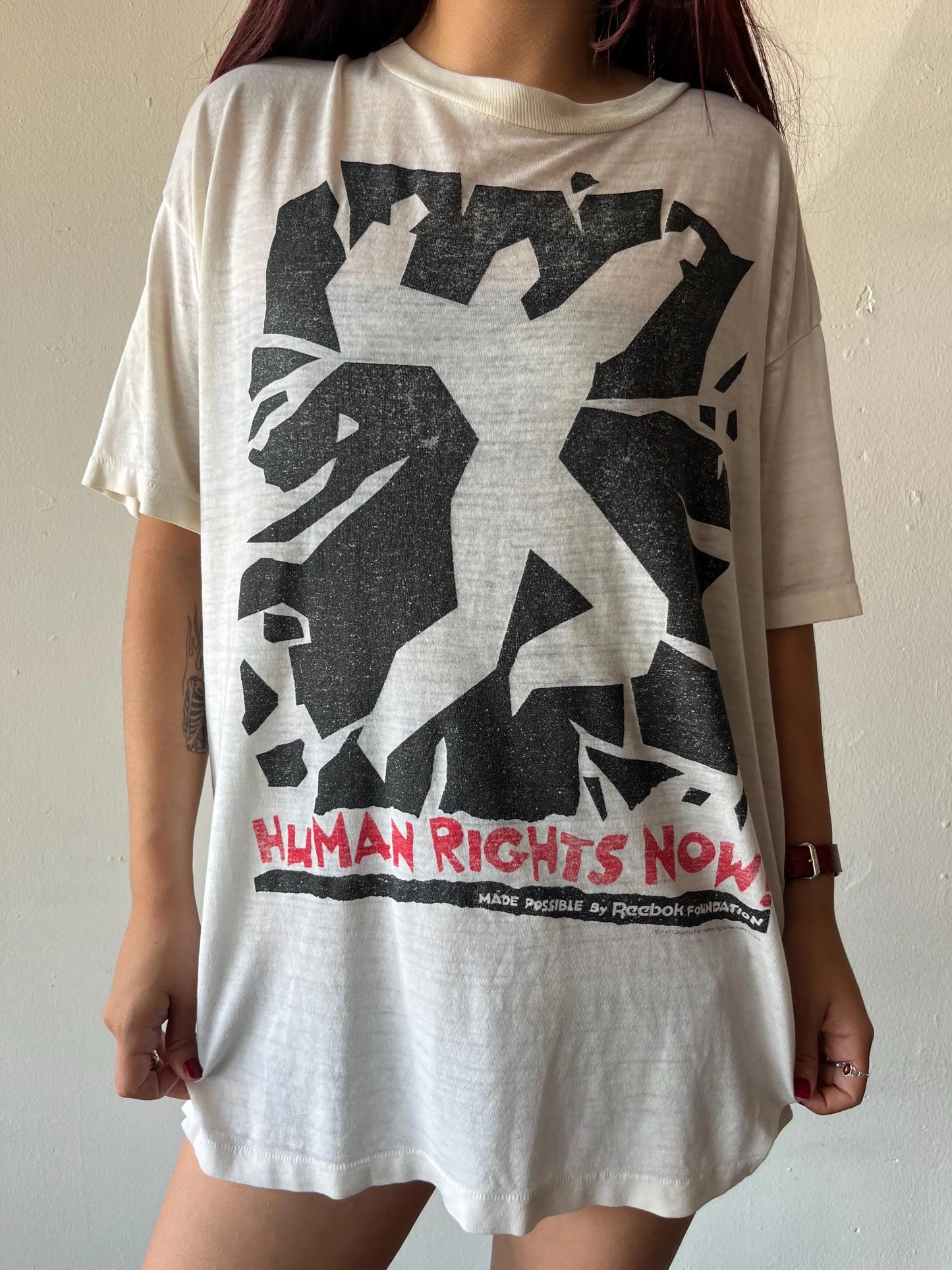 Vintage 1988 Reebok Human Rights Now Tour Shirt