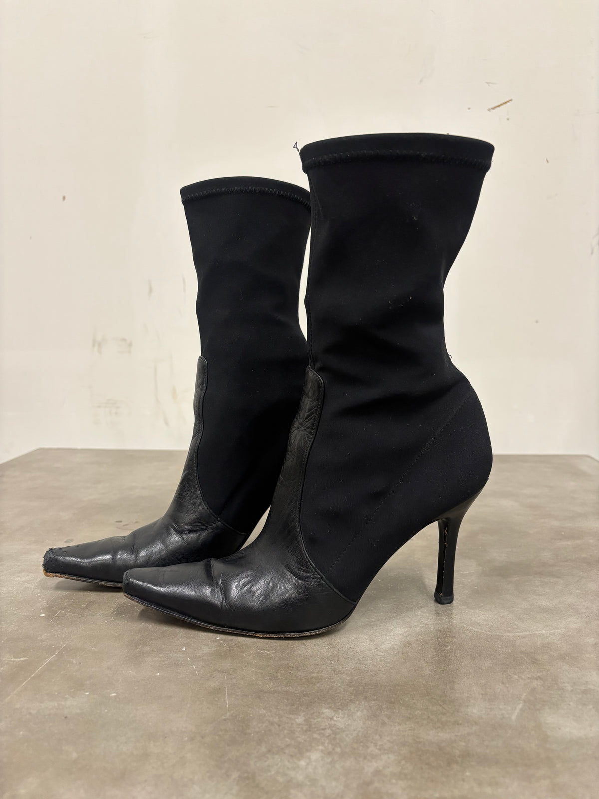 Vintage Stuart Weitzman Black Heeled Boots