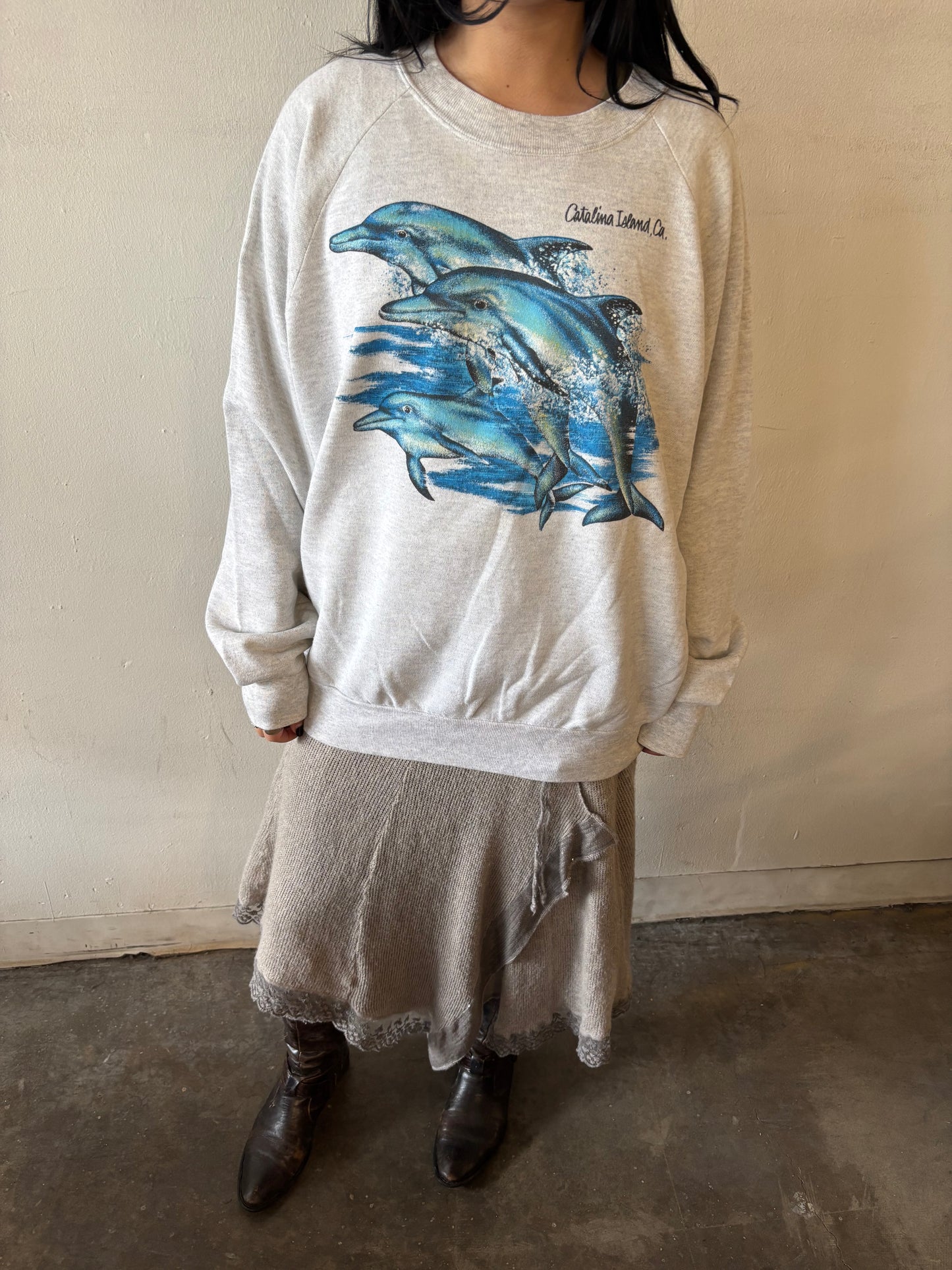 Vintage Catalina Island Dolphins Crewneck