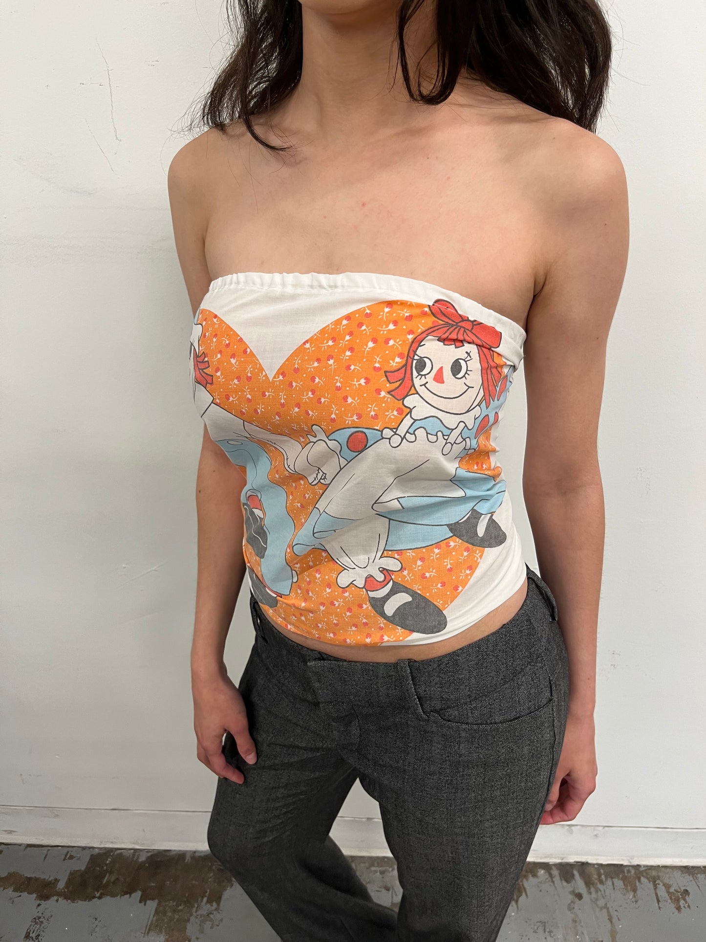 Reconstructed Raggedy Ann Tube Top