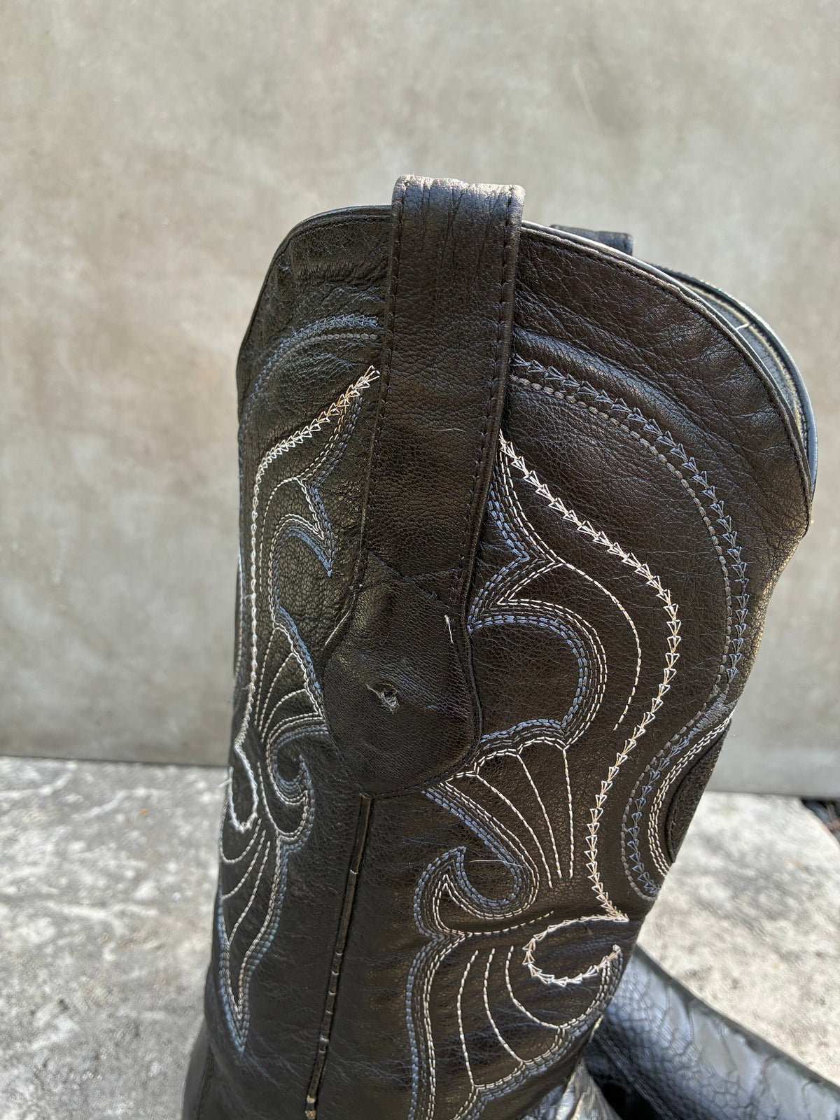 2000s Los Altos Ostrich Leg Pointy Cowboy Boots