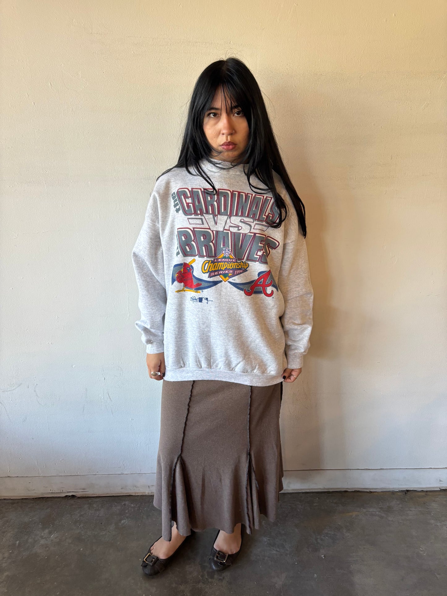 Vintage League Championship Series Cardinals VS. Braves Crewneck