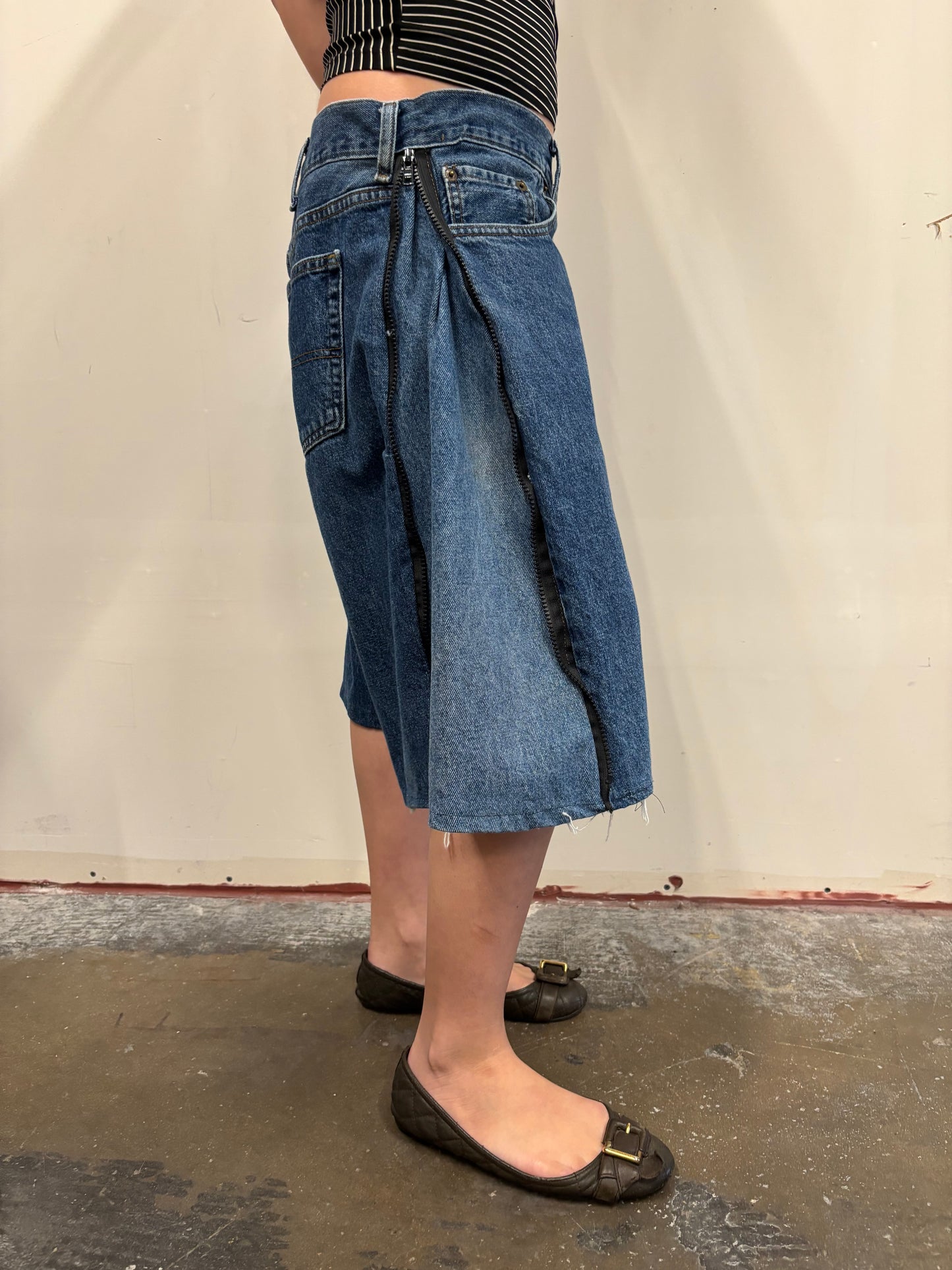 Carhartt Denim Jorts W/ Zipper