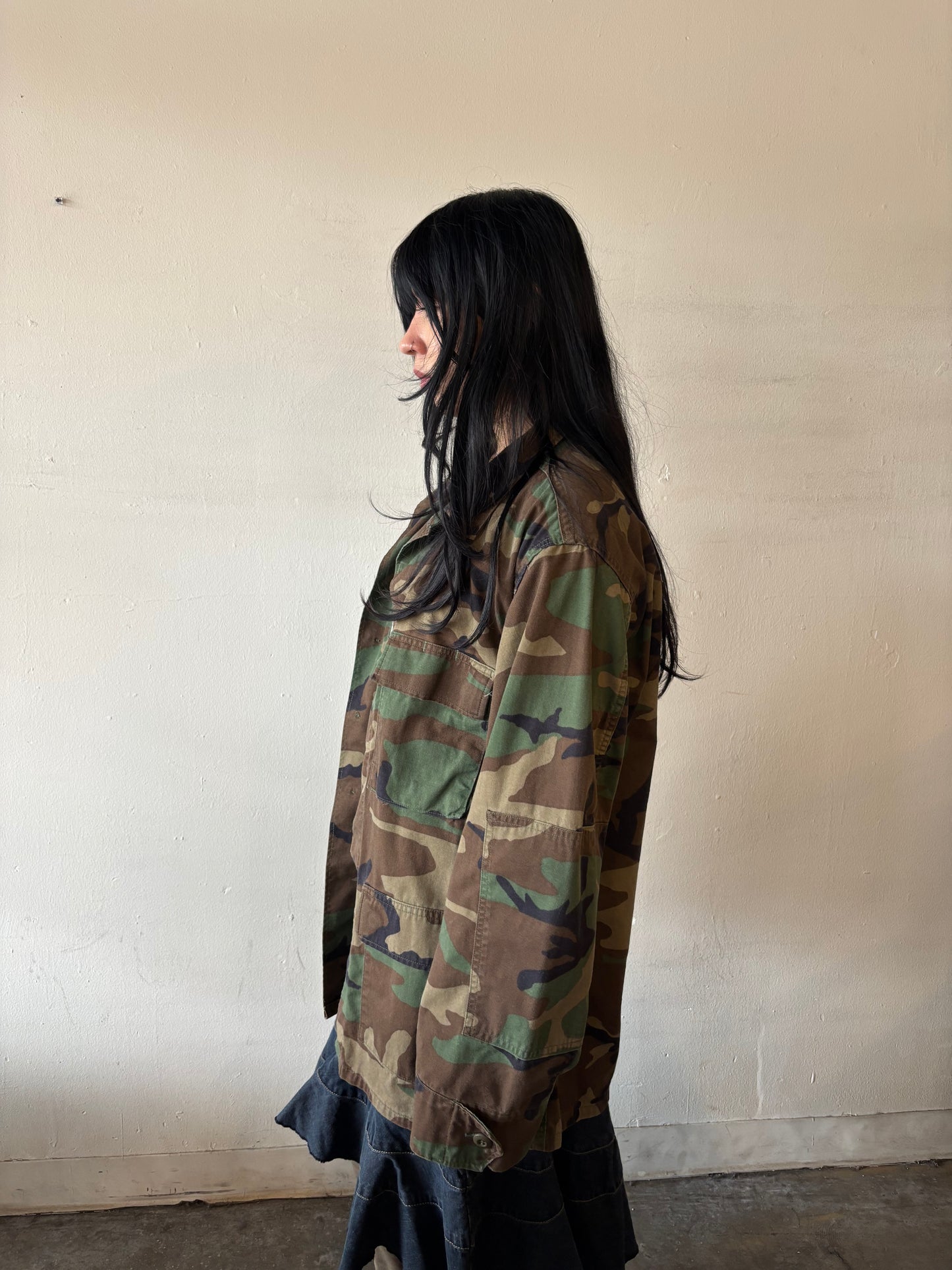 Vintage Camo Button Up