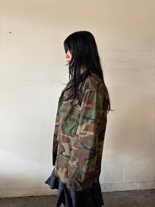 Vintage Camo Button Up