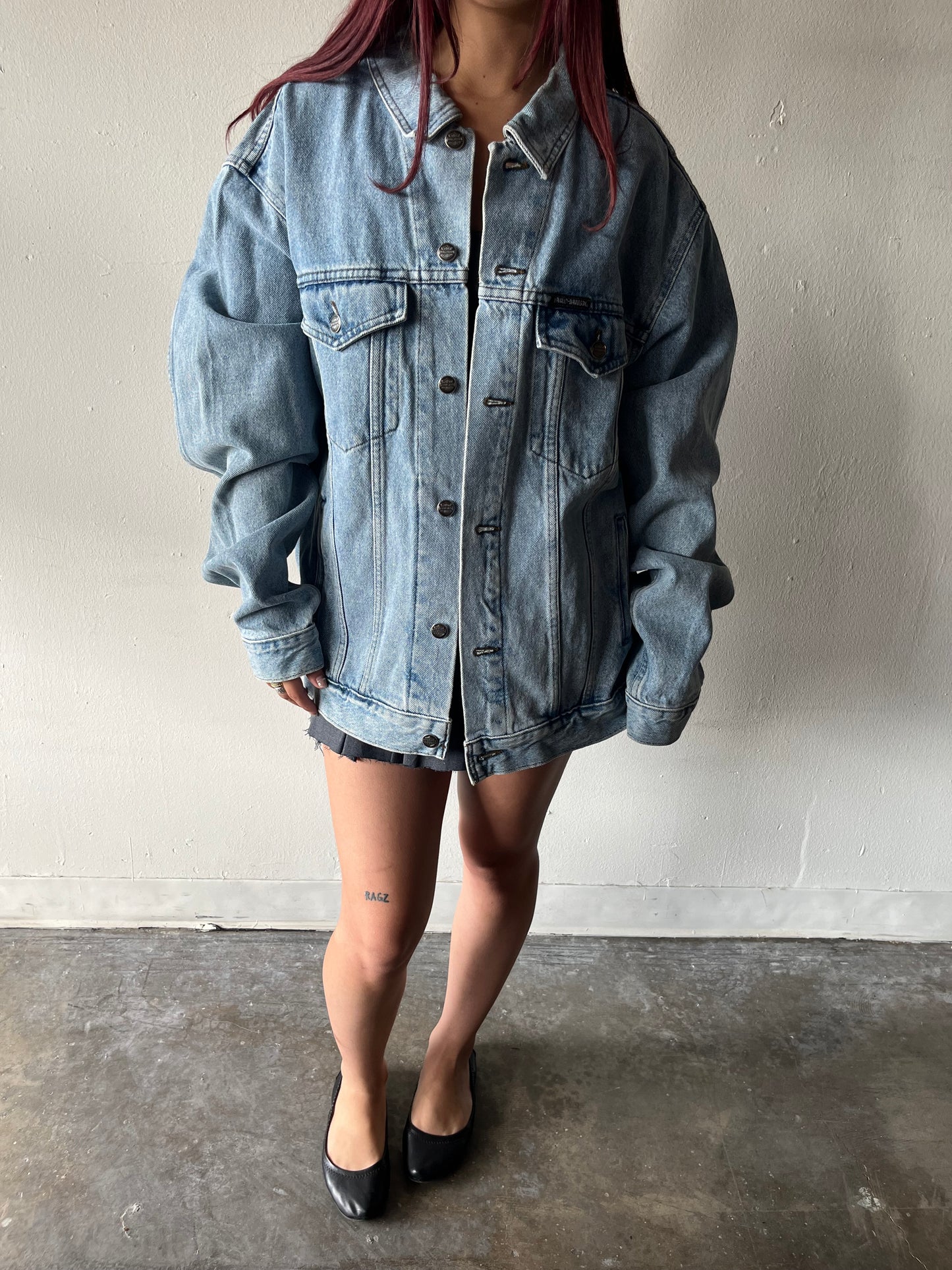 Vintage Harley Davidson Denim Jacket