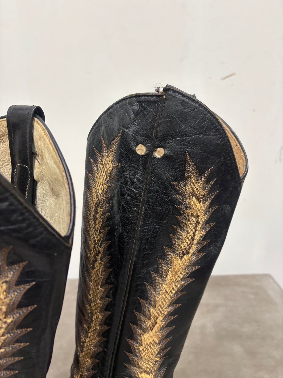 Vintage Larry Mahan 90s Western Cowboy Boots