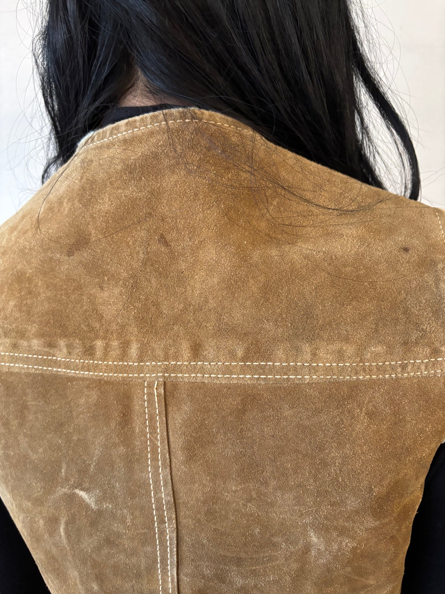 Vintage The Leather Shop Sherpa Vest