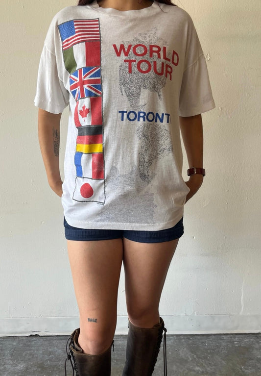 Vintage World Tour Toronto Flags Shirt