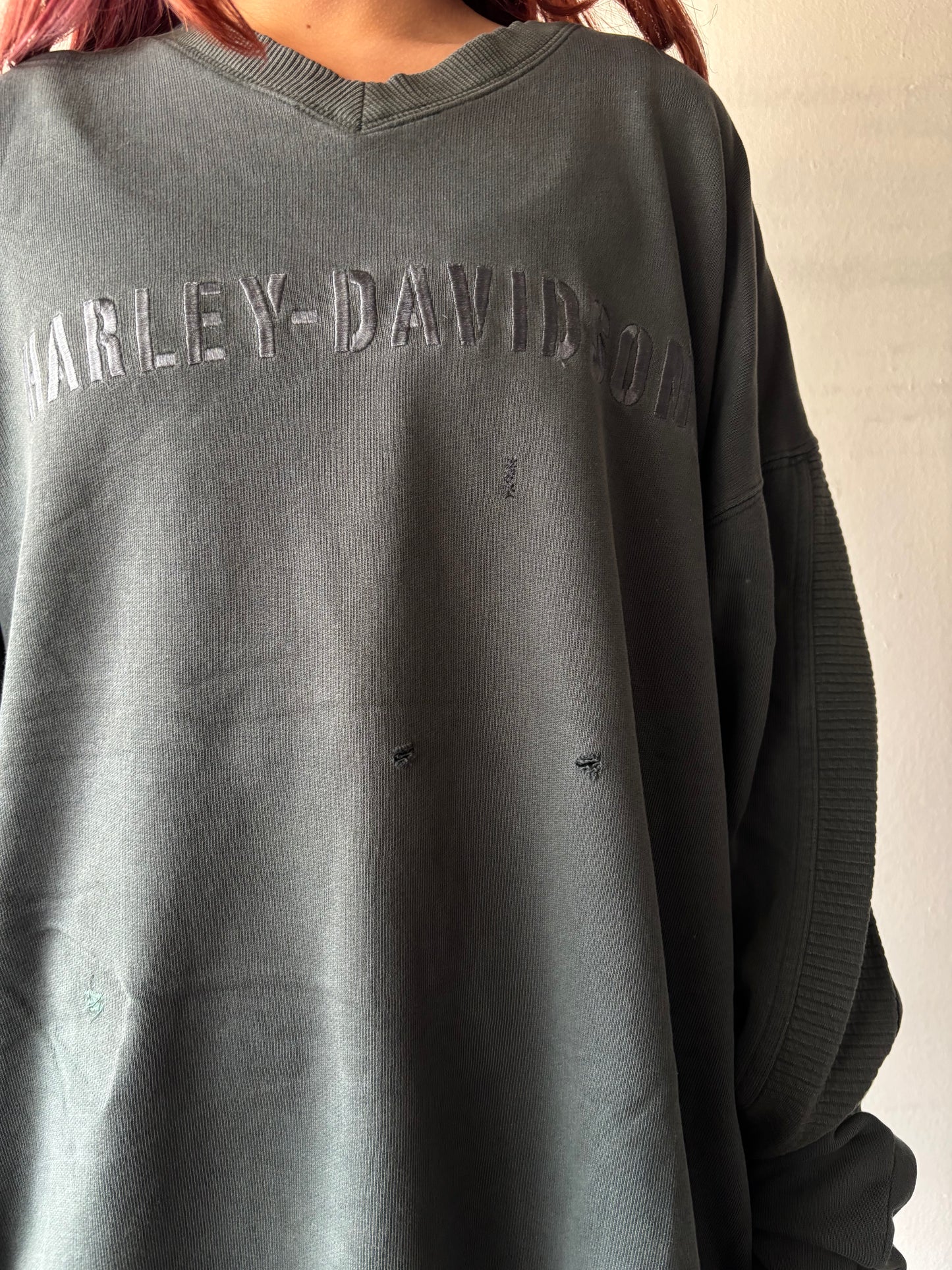 Vintage Green Harley Davidson Crewneck