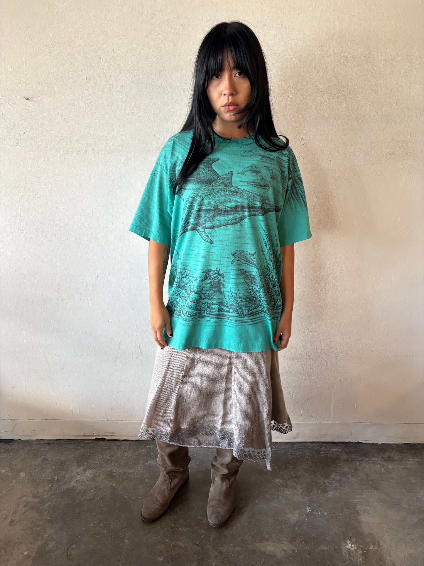 Vintage Aquatic Dolphins Shirt