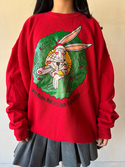 Vintage Bugs Bunny Christmas Crewneck