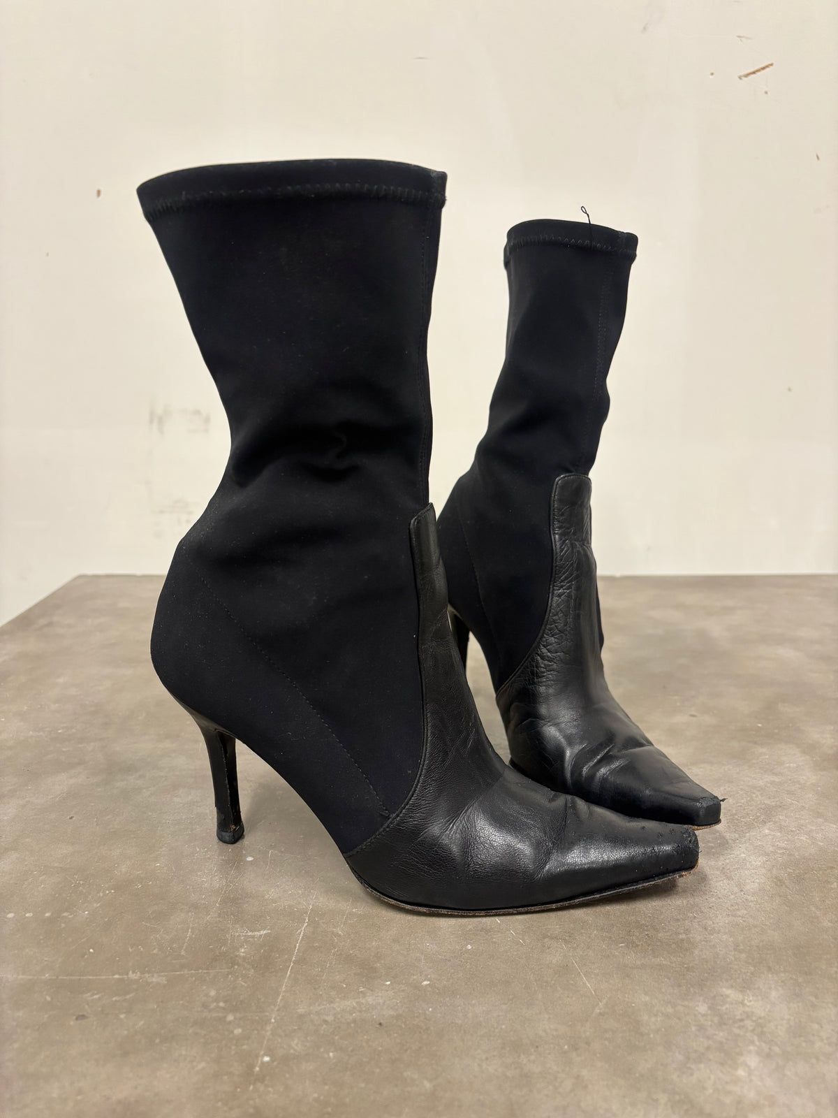 Vintage Stuart Weitzman Black Heeled Boots
