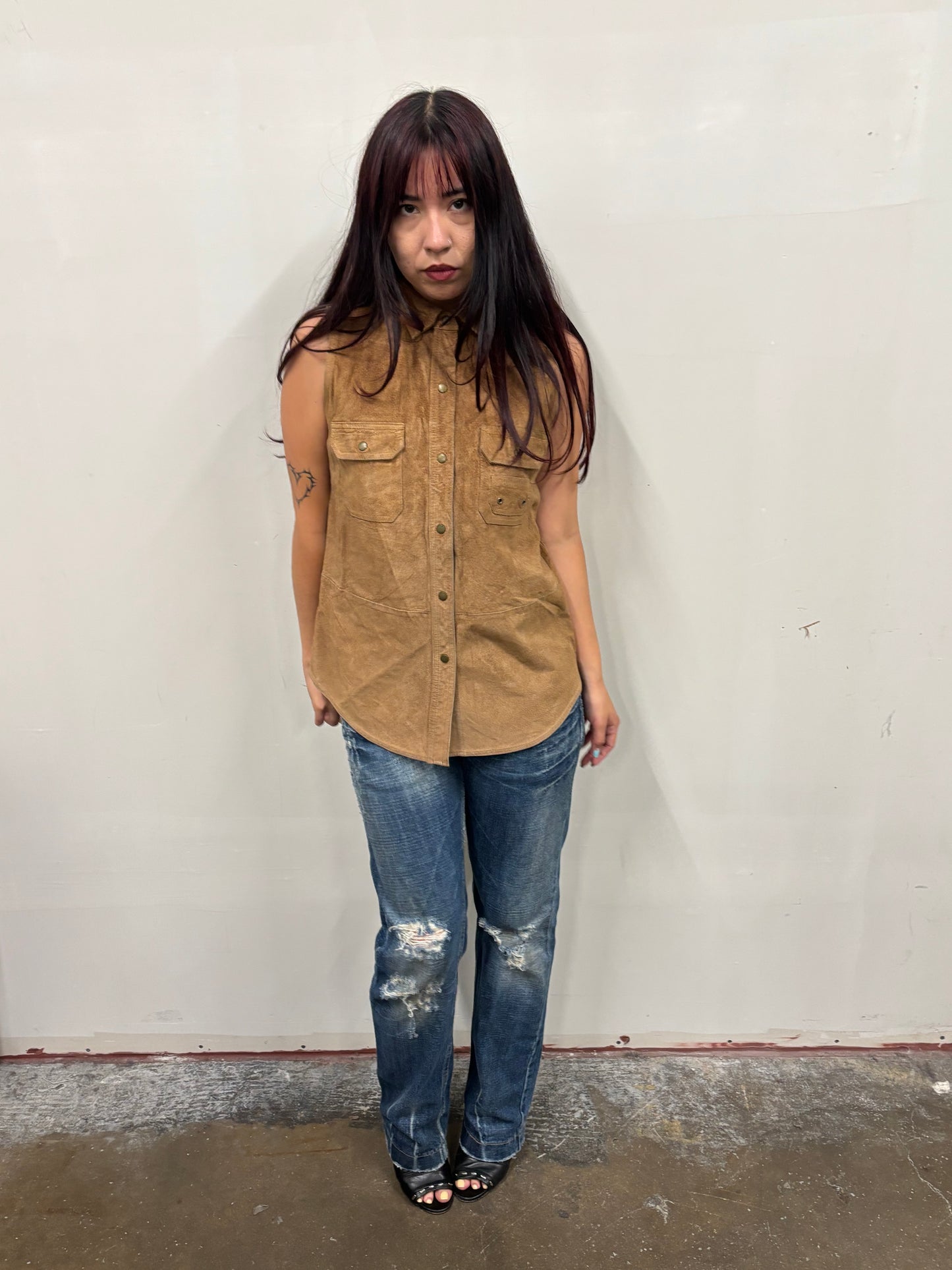 Polo Ralph Lauren Suede Button Up