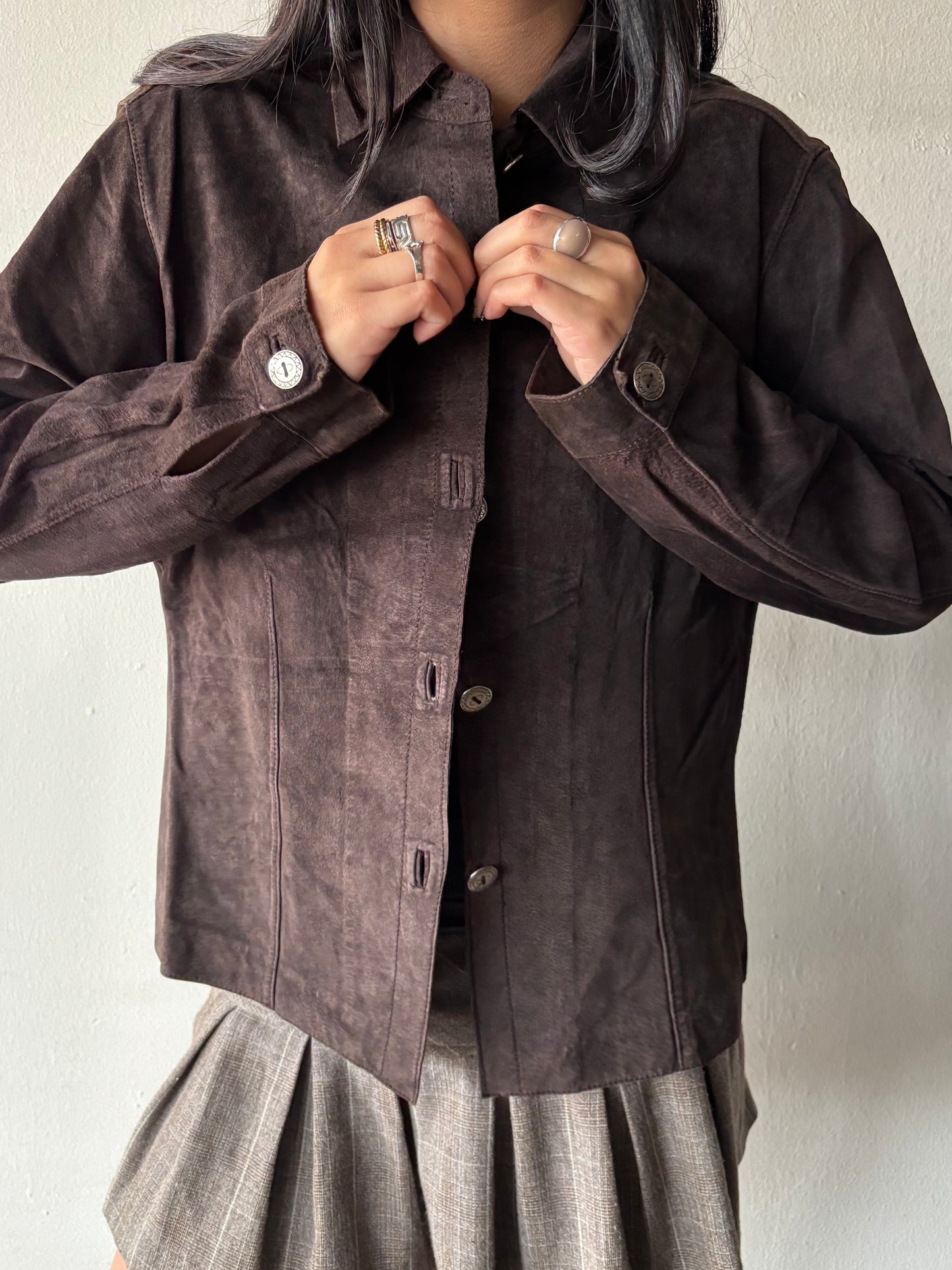 Vintage Brown Suede Jacket