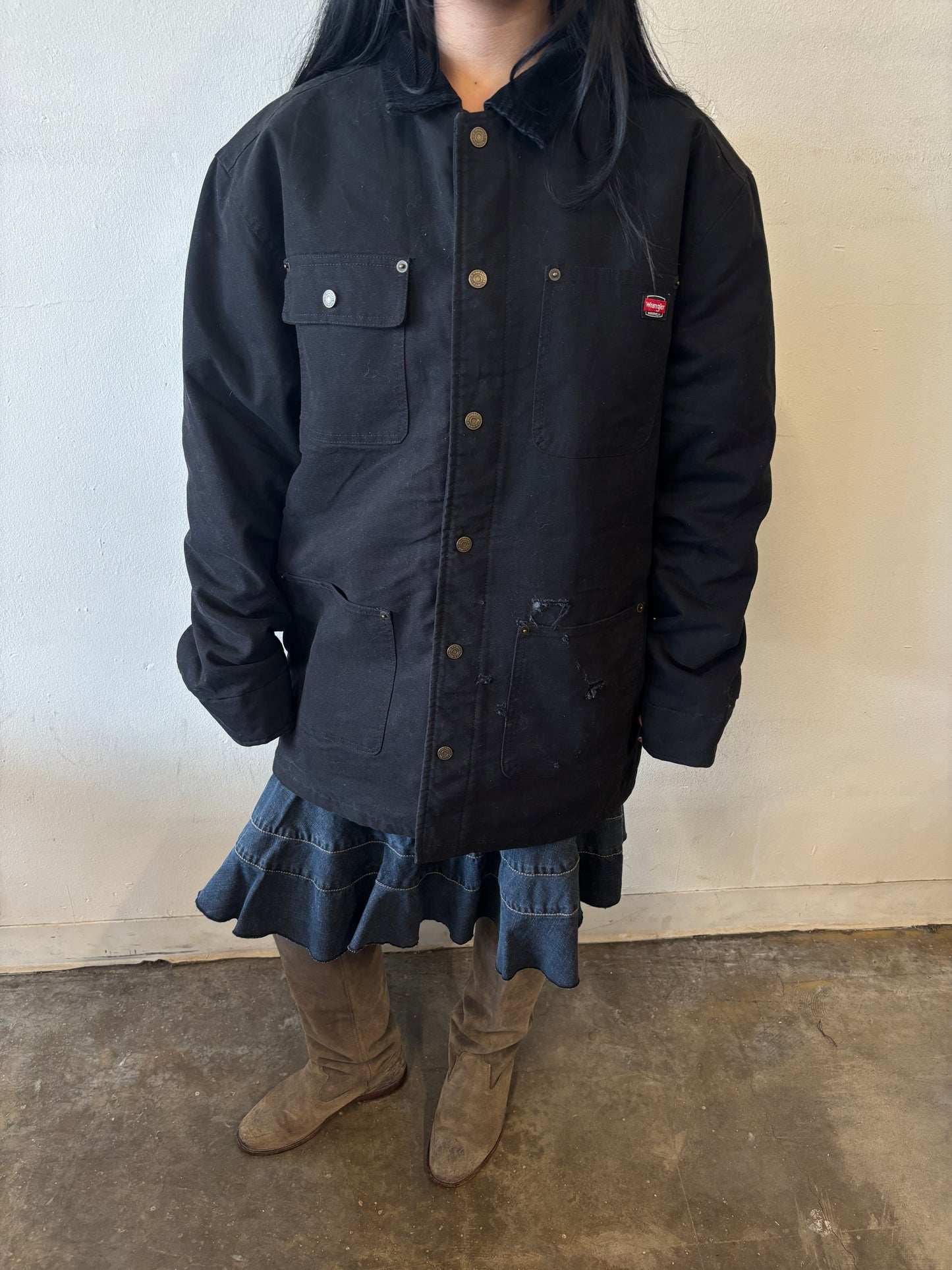 Vintage Wrangler Thick Button Up