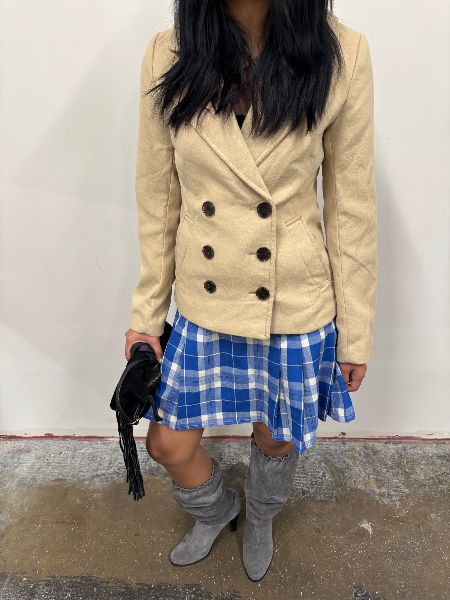 Beige Button Up Coat